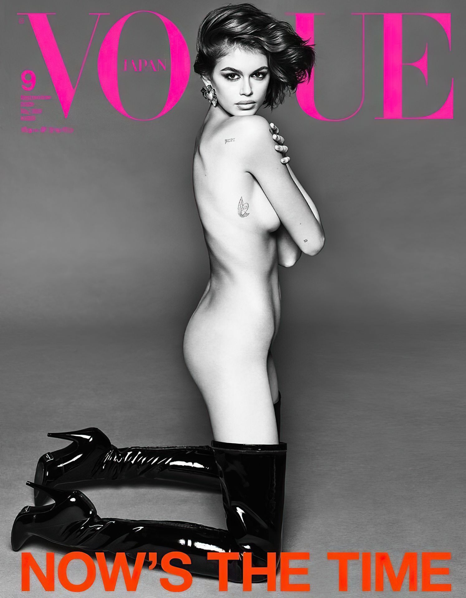 Kaia Gerber Nude - Vogue Japan (7 Photos)