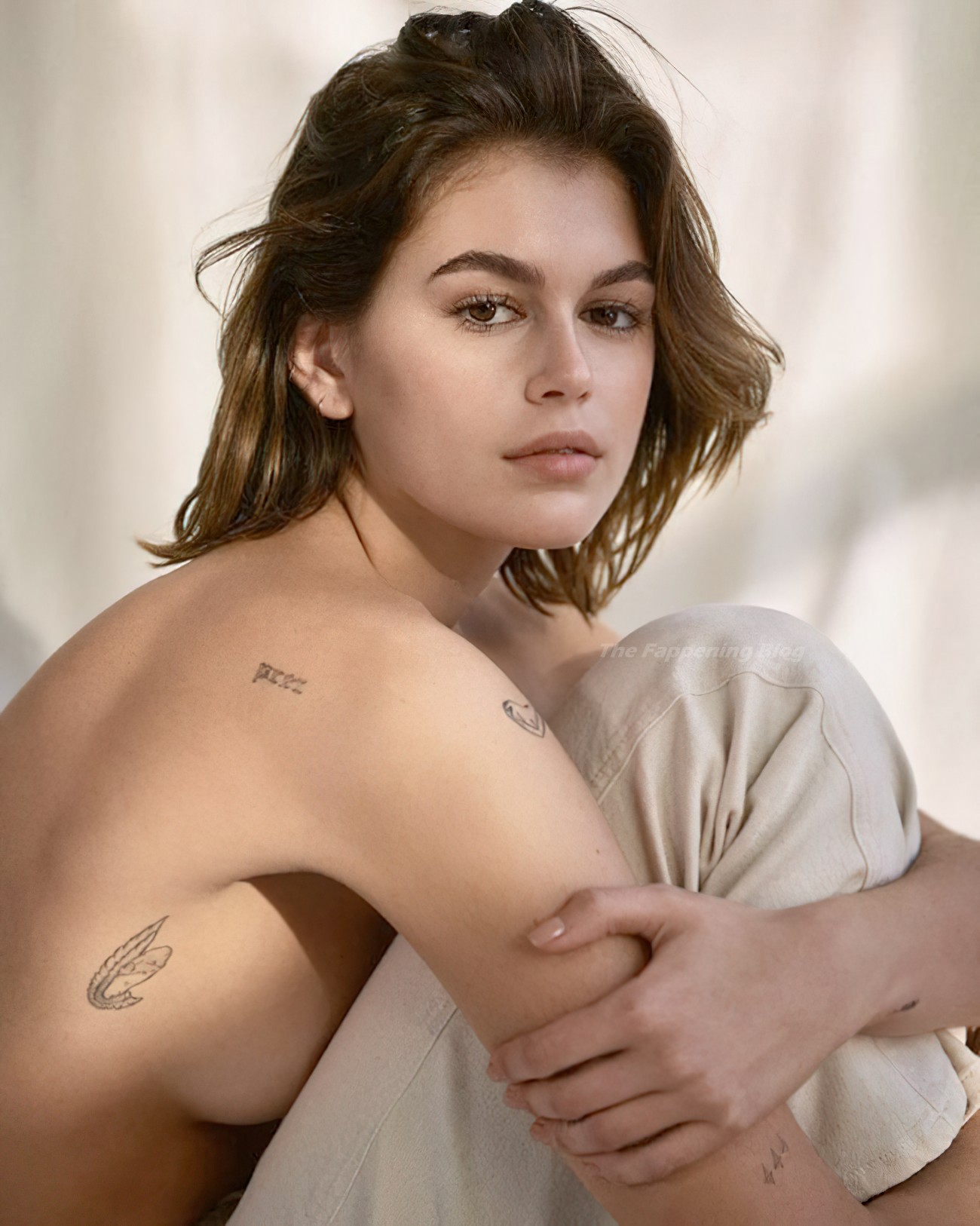 Kaia Gerber Poses Topless for Calvin Klein’s New Underwear Campaign (6 Photos)