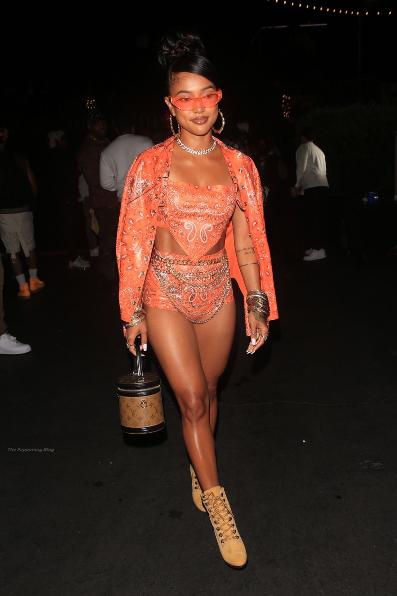 Karrueche Tran Puts on a Leggy Display at the Party in LA (21 Photos + Video)