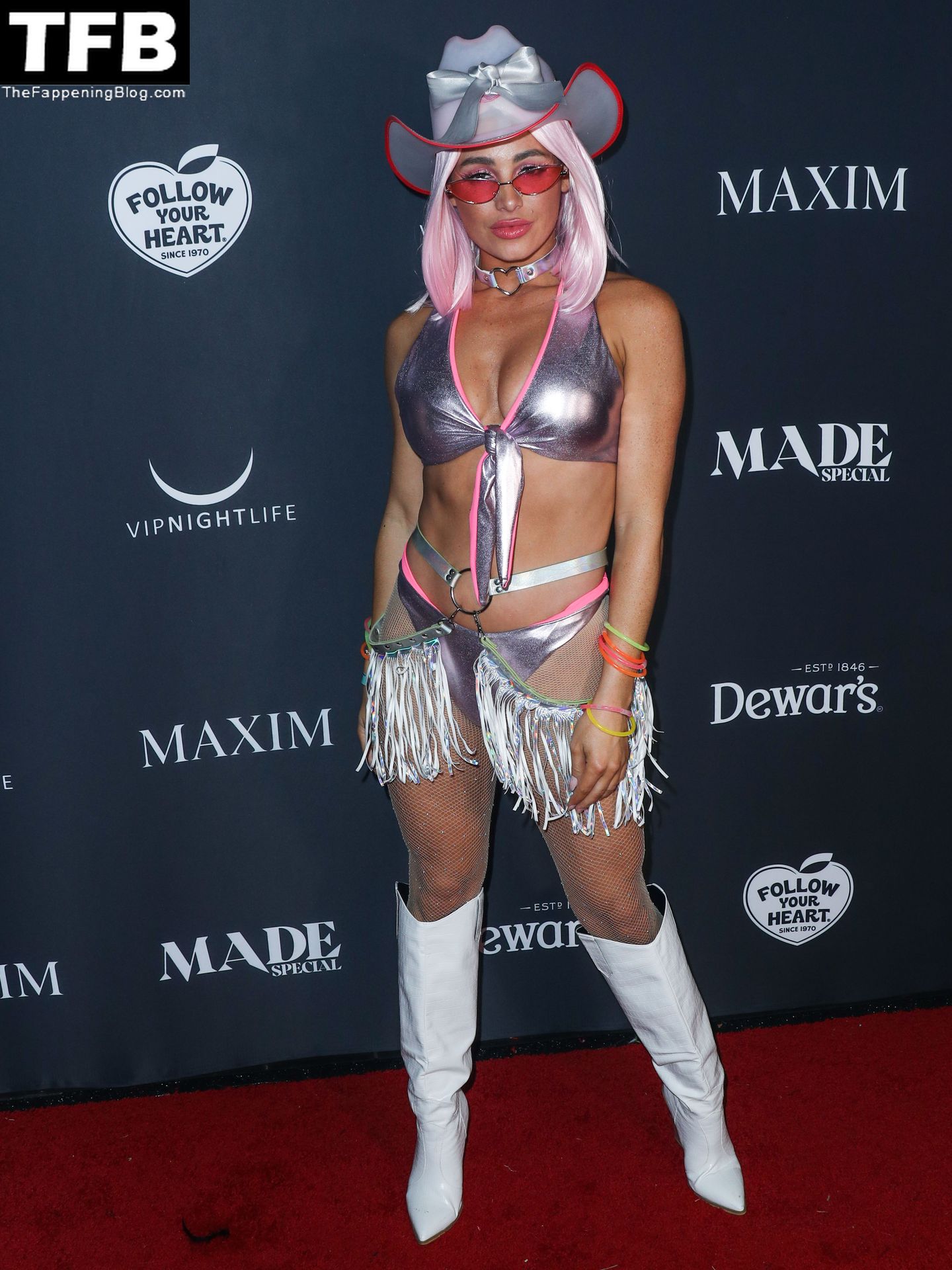 Kayla Fitz Shows Her Sexy Ass & Tits at the 2021 Maxim Halloween Party (10 Photos)