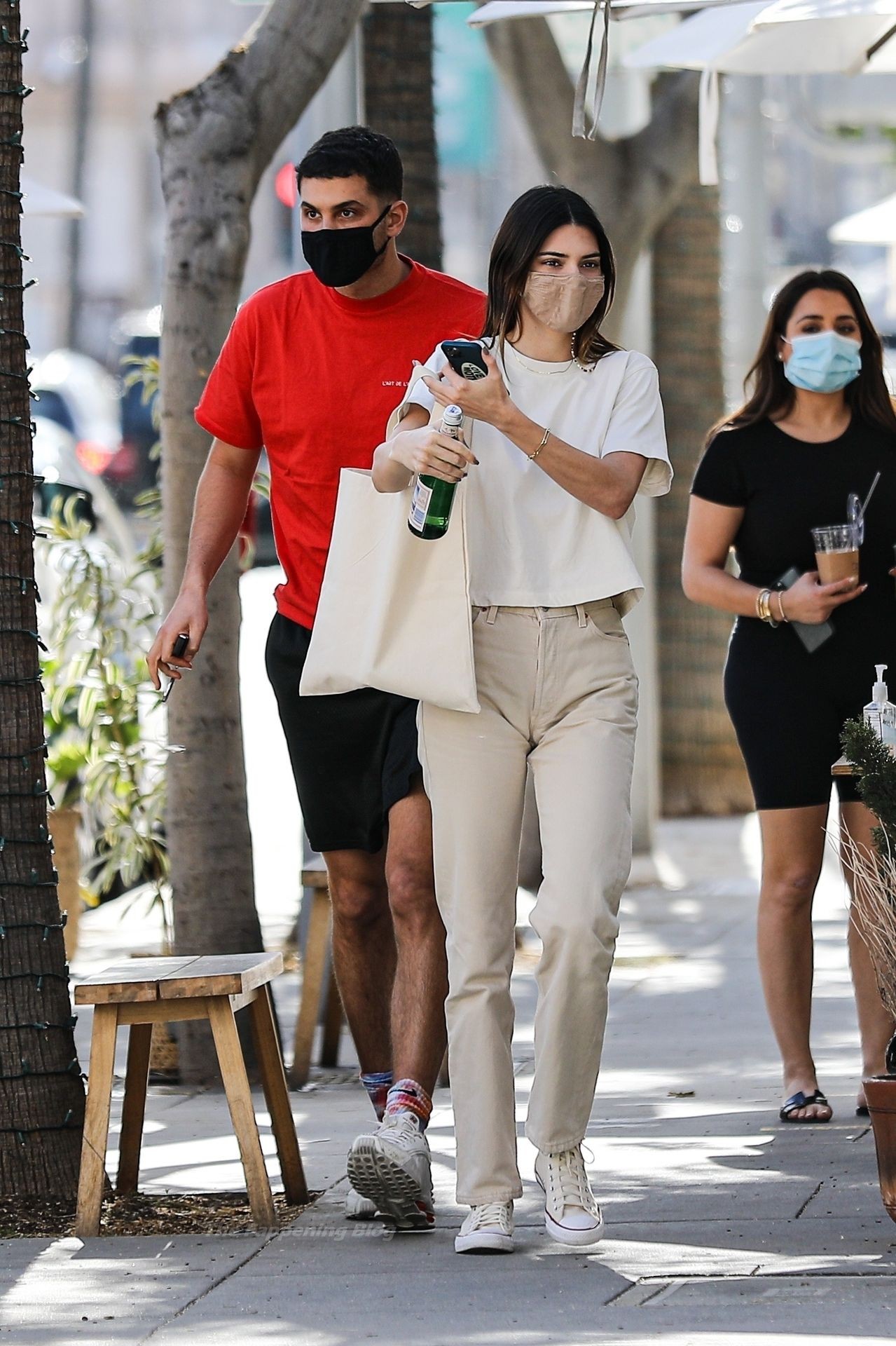 Kendall Jenner Wears an Off-white Ensemble for Lunch in Beverly Hills (24 Photos)