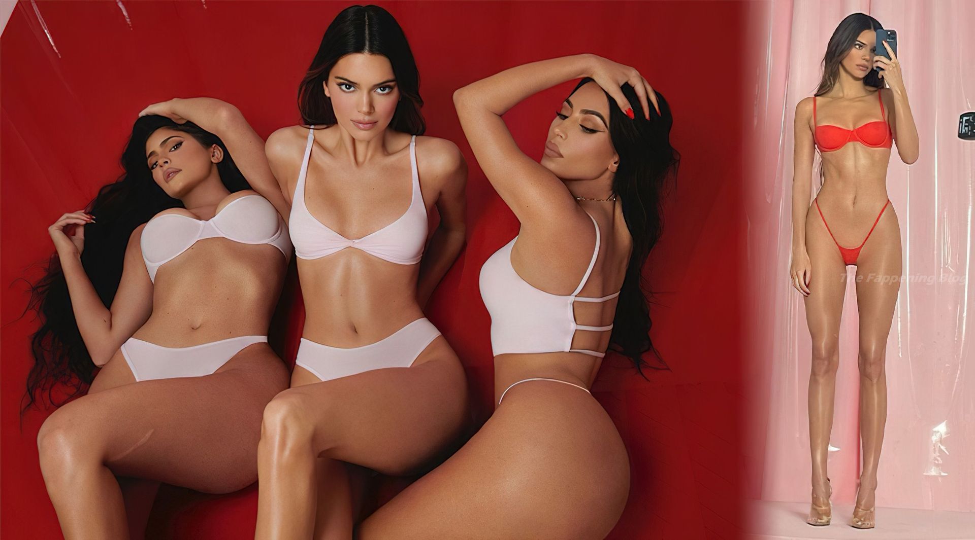 Kim Kardashian, Kendall & Kylie Jenner Looks Stunning in SKIMS Underwear (11 Photos)