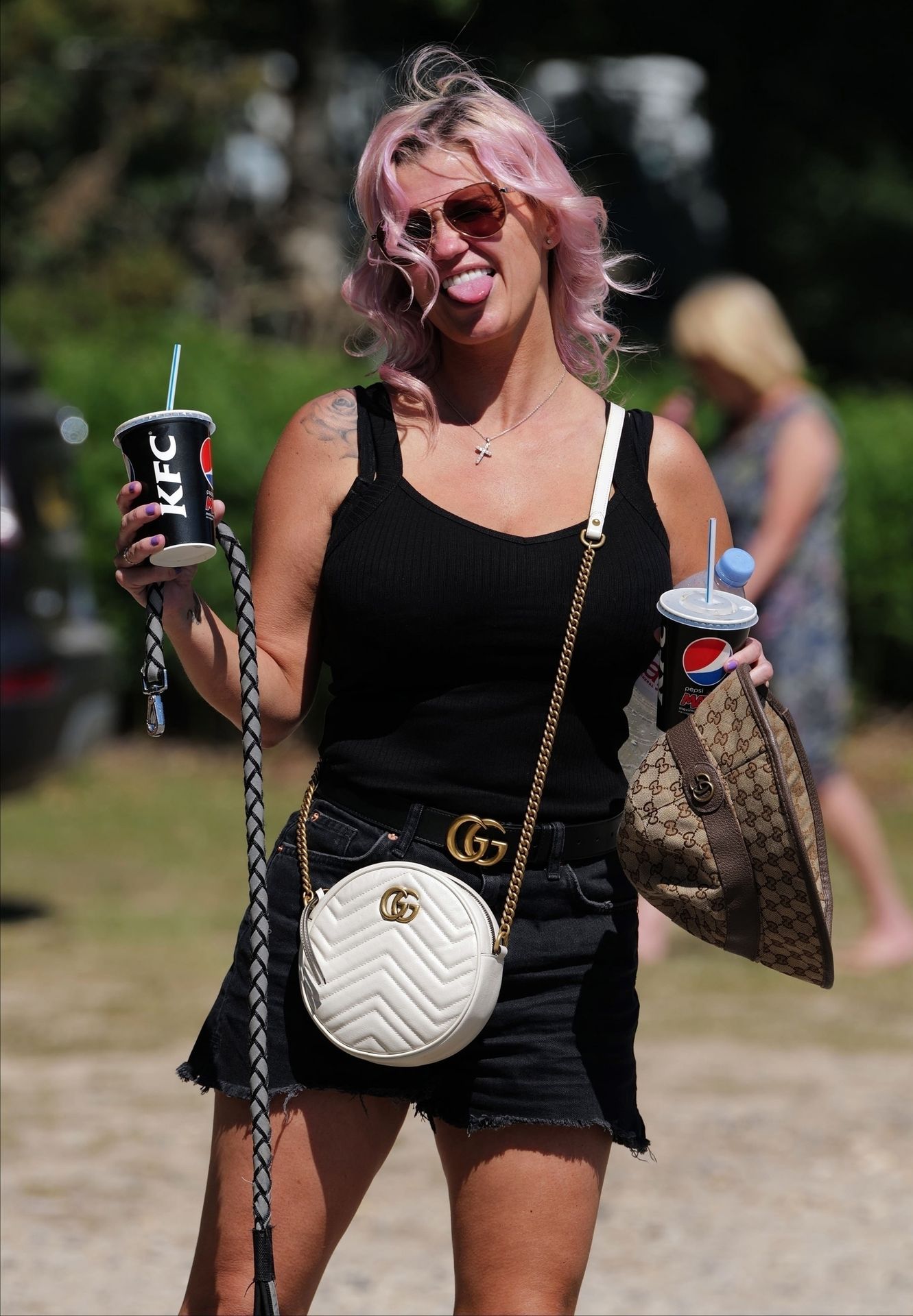 Kerry Katona Shows Off Her Pink Hair And Looks in Great Spirits in London (72 Photos)