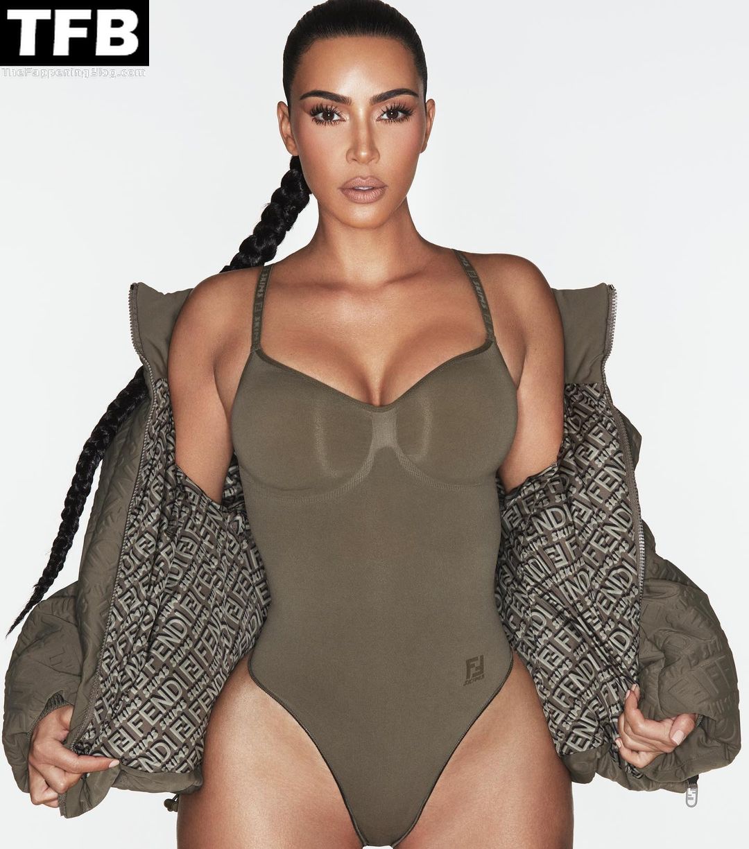 Kim Kardashian Sexy - FENDI x SKIMS (7 Photos)