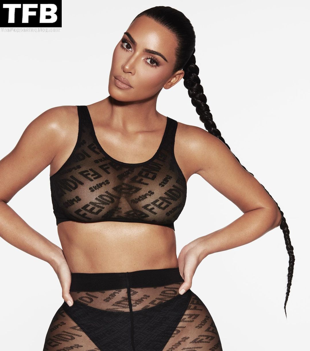 Kim Kardashian Sexy - FENDI x SKIMS (7 Photos)