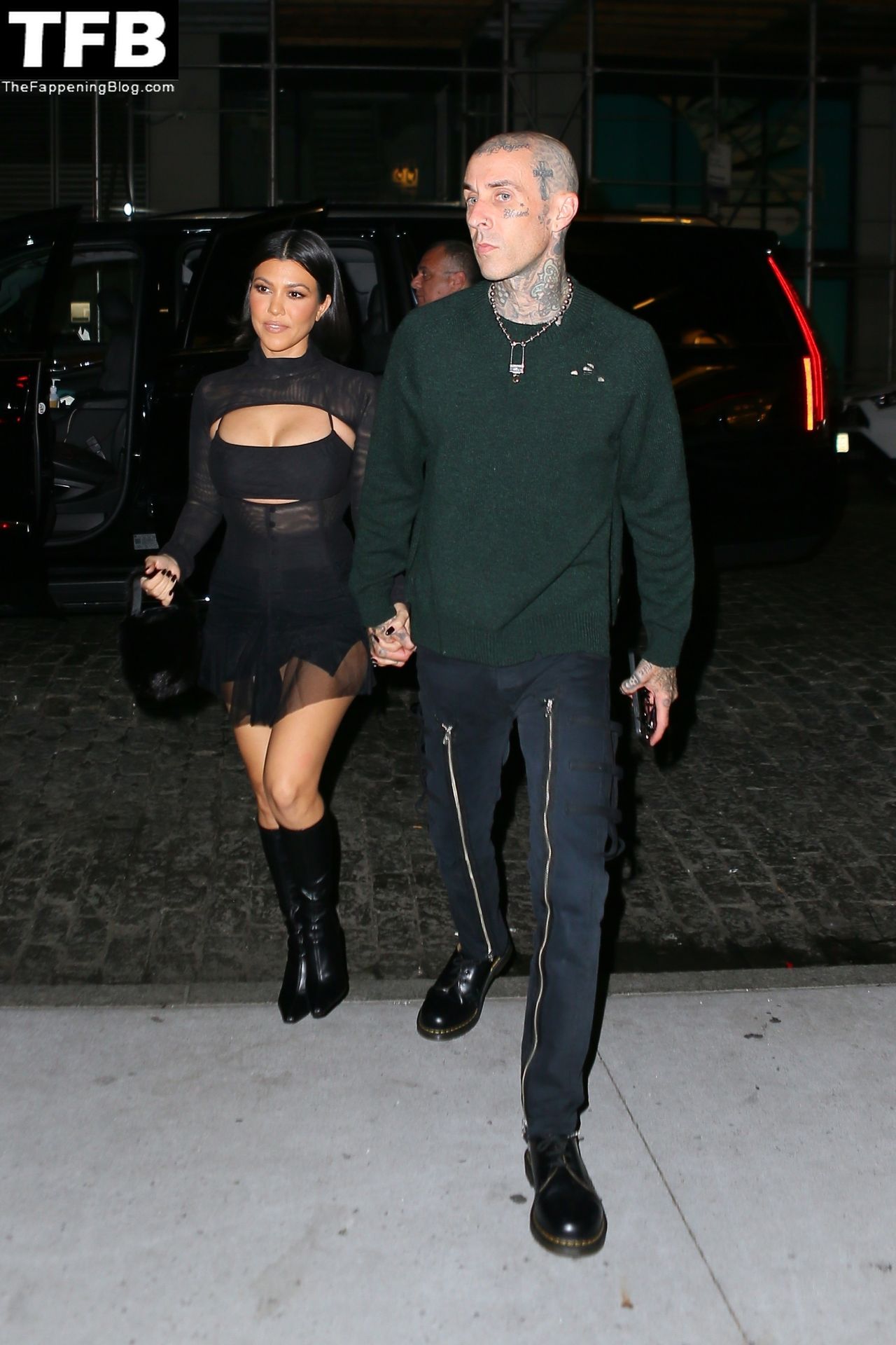 Kourtney Kardashian & Travis Barker Step Out For Dinner at Zero Bond in NYC (46 Photos)