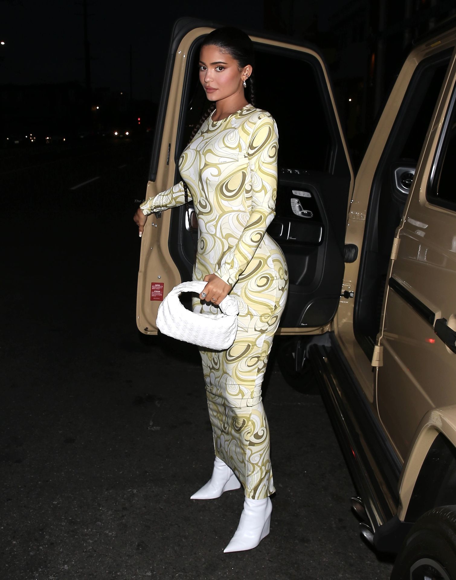 Kylie Jenner Steps Out Wearing a Stunning Dress at Nobu in WeHo (14 Photos)