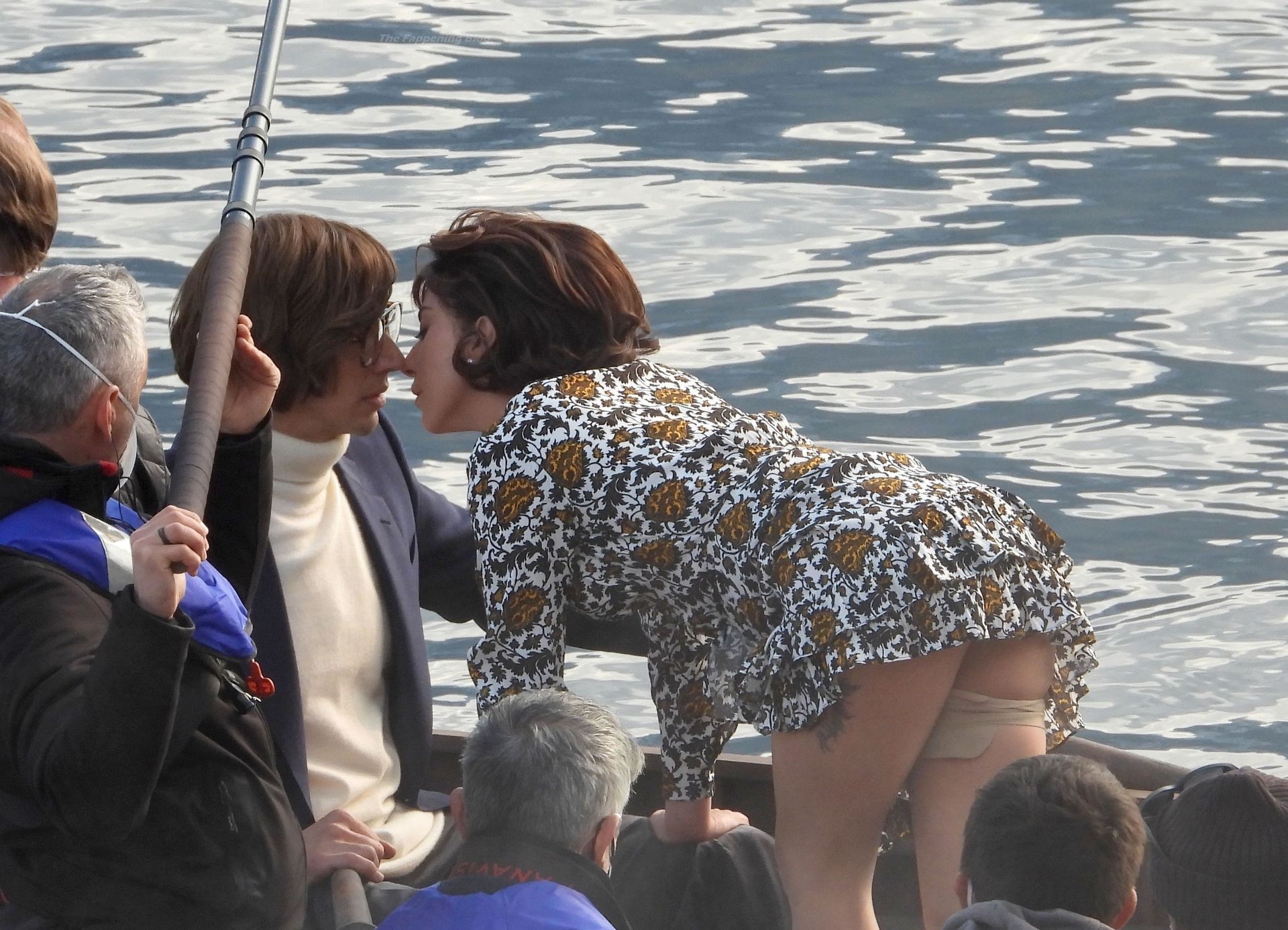 Lady Gaga & Adam Driver Are Seen Kissing on a Boat at Lake Como (39 Photos)