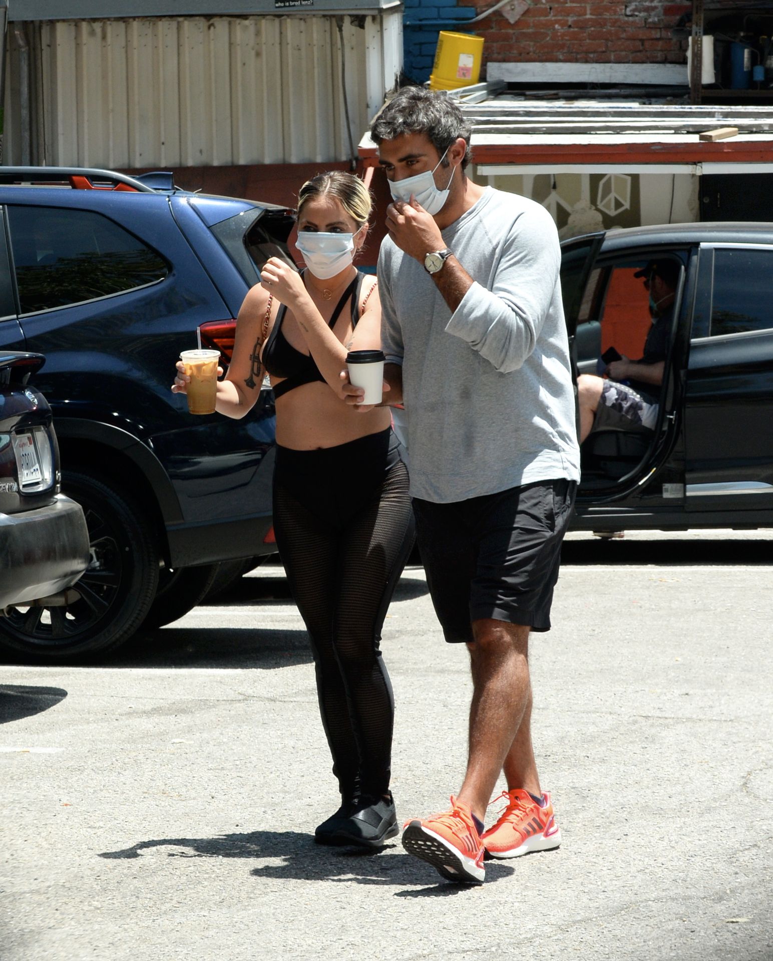 Lady Gaga & Michael Polansky Hold Hands as They Grab Morning Coffee in Hollywood (74 Photos)