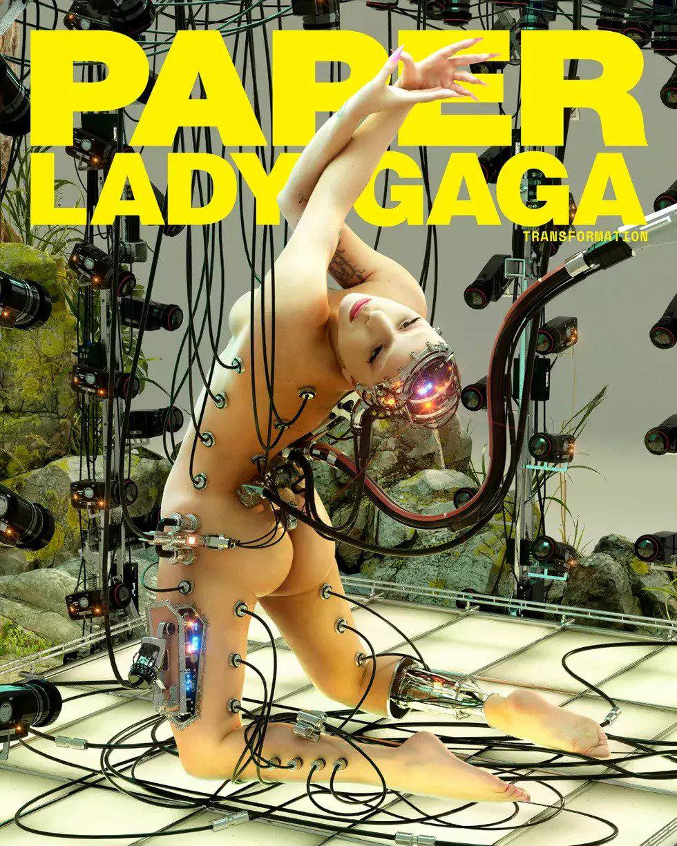 Lady Gaga Displays Her Bare Butt & Tits in a Photoshoot for Paper Magazine (8 Photos + Videos)