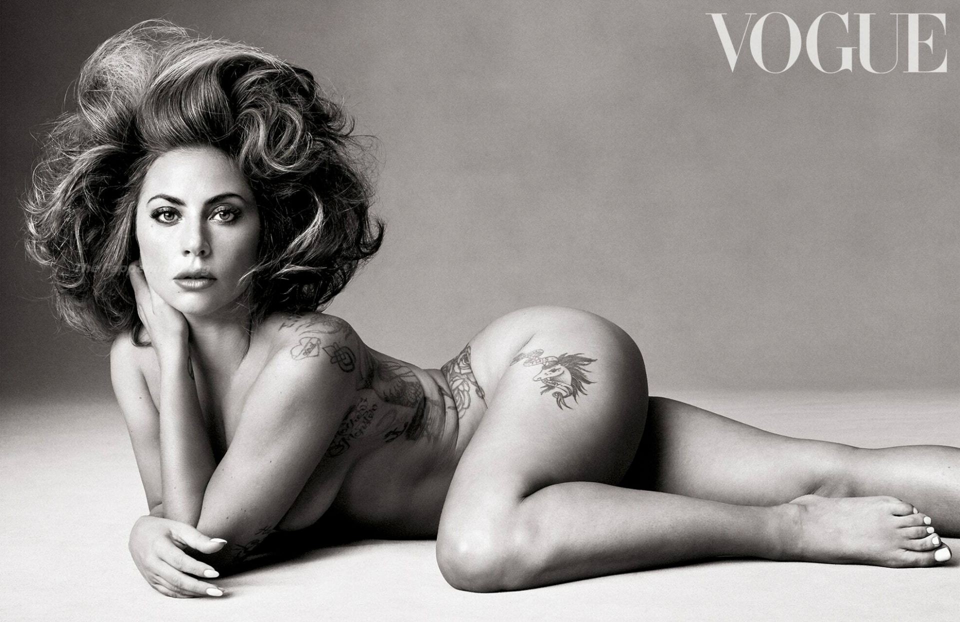 Lady Gaga Nude - Vogue December 2021 Issue (4 Photos)