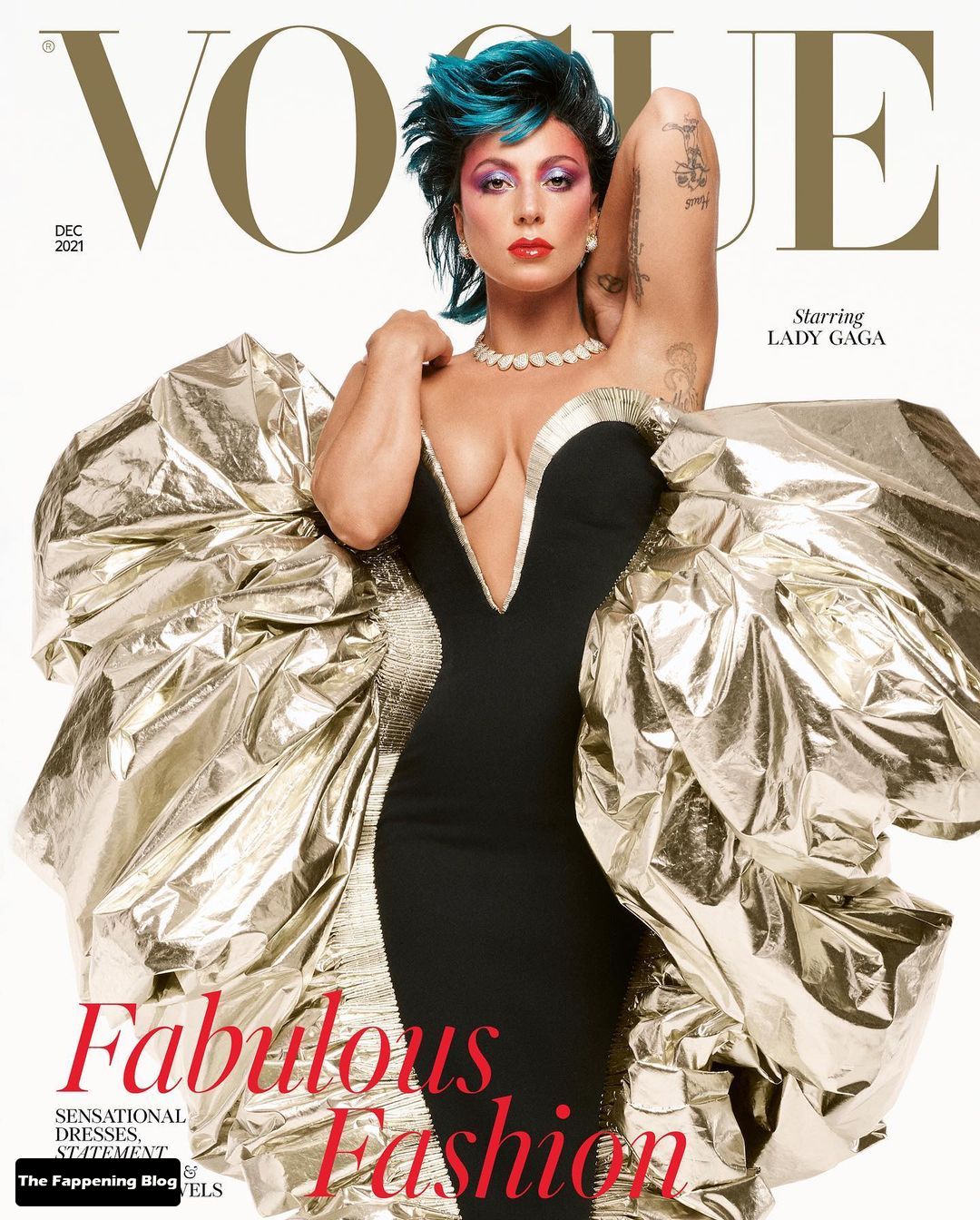 Lady Gaga Sexy - Vogue December 2021 Issue (4 Photos)