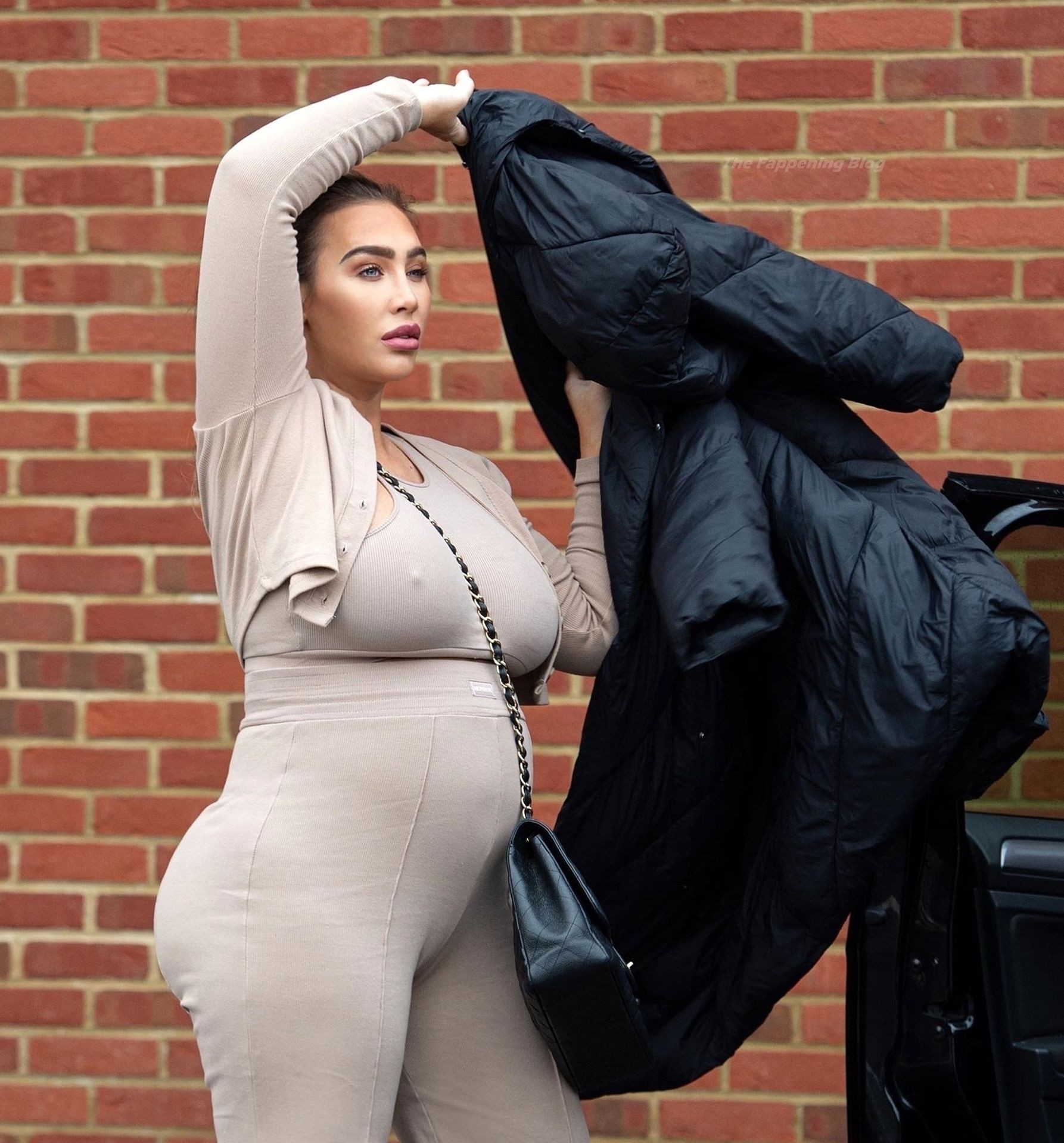 Lauren Goodger Shows Off Her Growing Bump and Pokies in Essex (14 Photos)