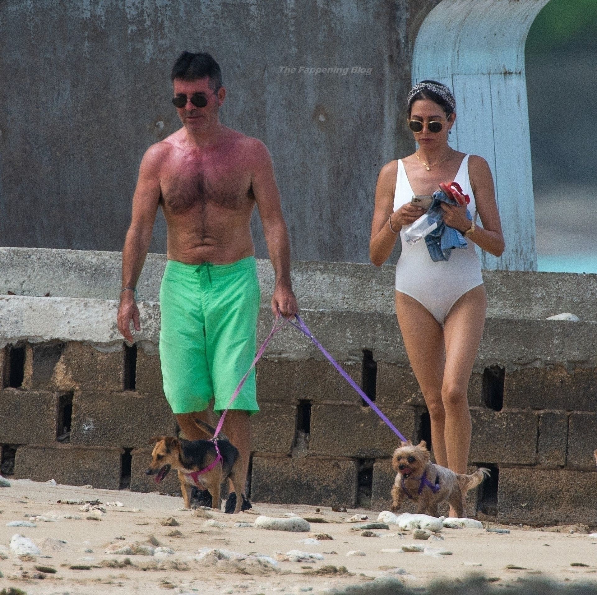 Lauren Silverman & Simon Cowell Enjoy Their Summer Getaway in Barbados (6 Photos)