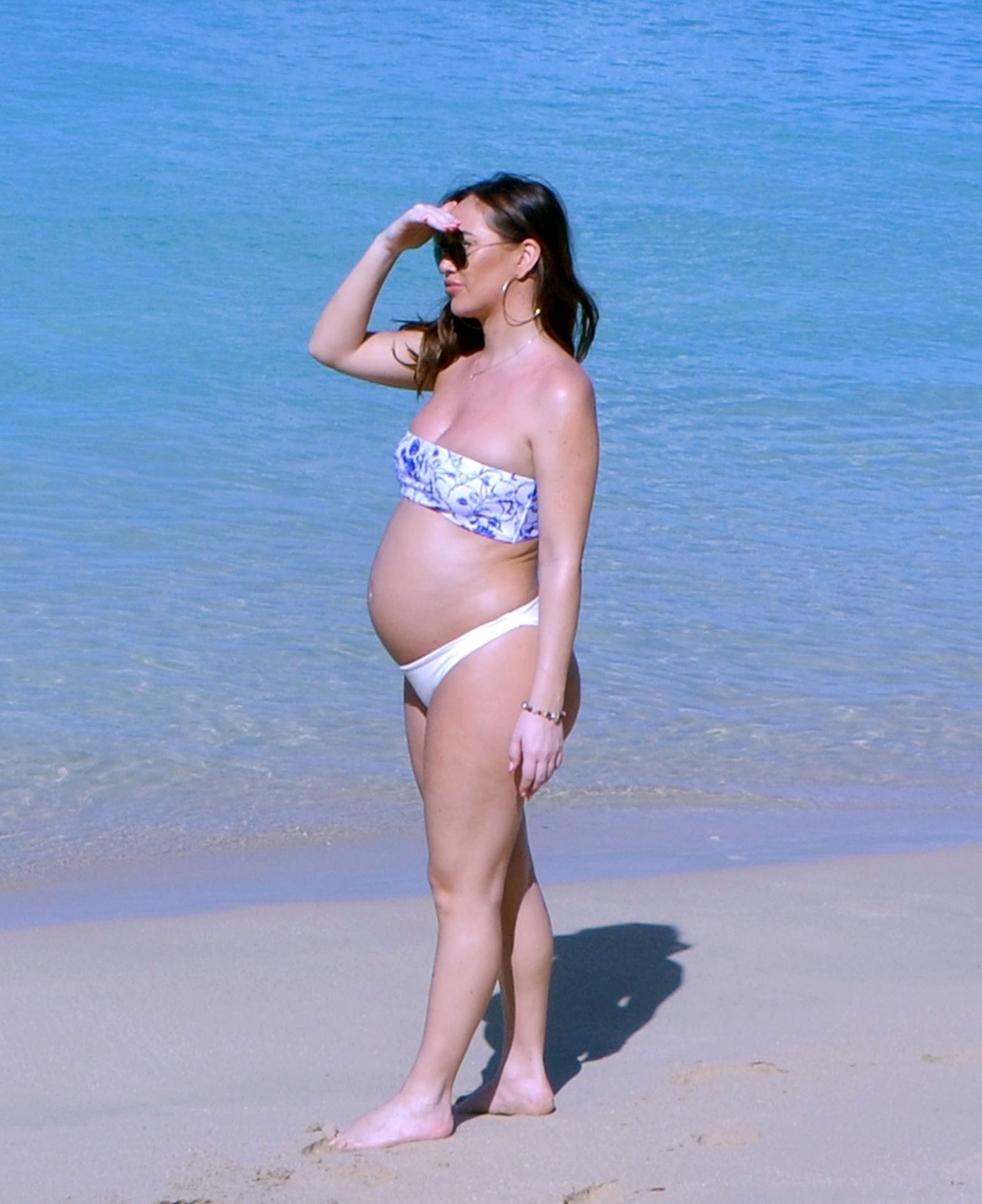 Lauryn Goodman Shows Off Her Ever Growing Baby Bump Out In The