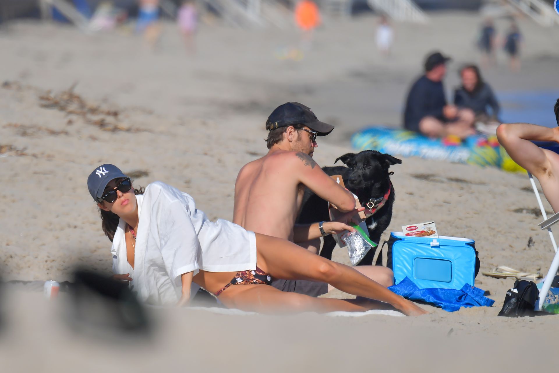 Paul Wesley & Ines de Ramon Spend a Day on a Sunny Malibu Beach (17 Photos)