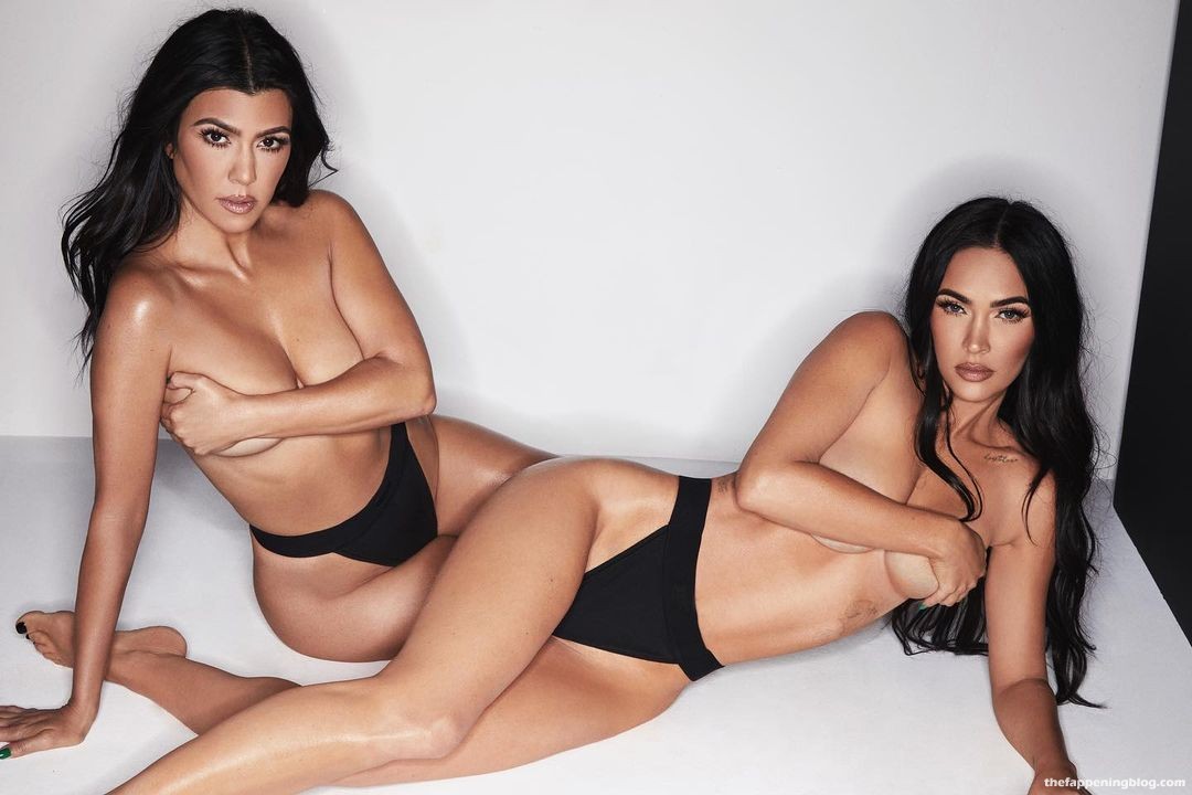 Megan Fox And Kourtney Kardashian Sexy & Topless - SKIMS (31 Photos) [Updated]