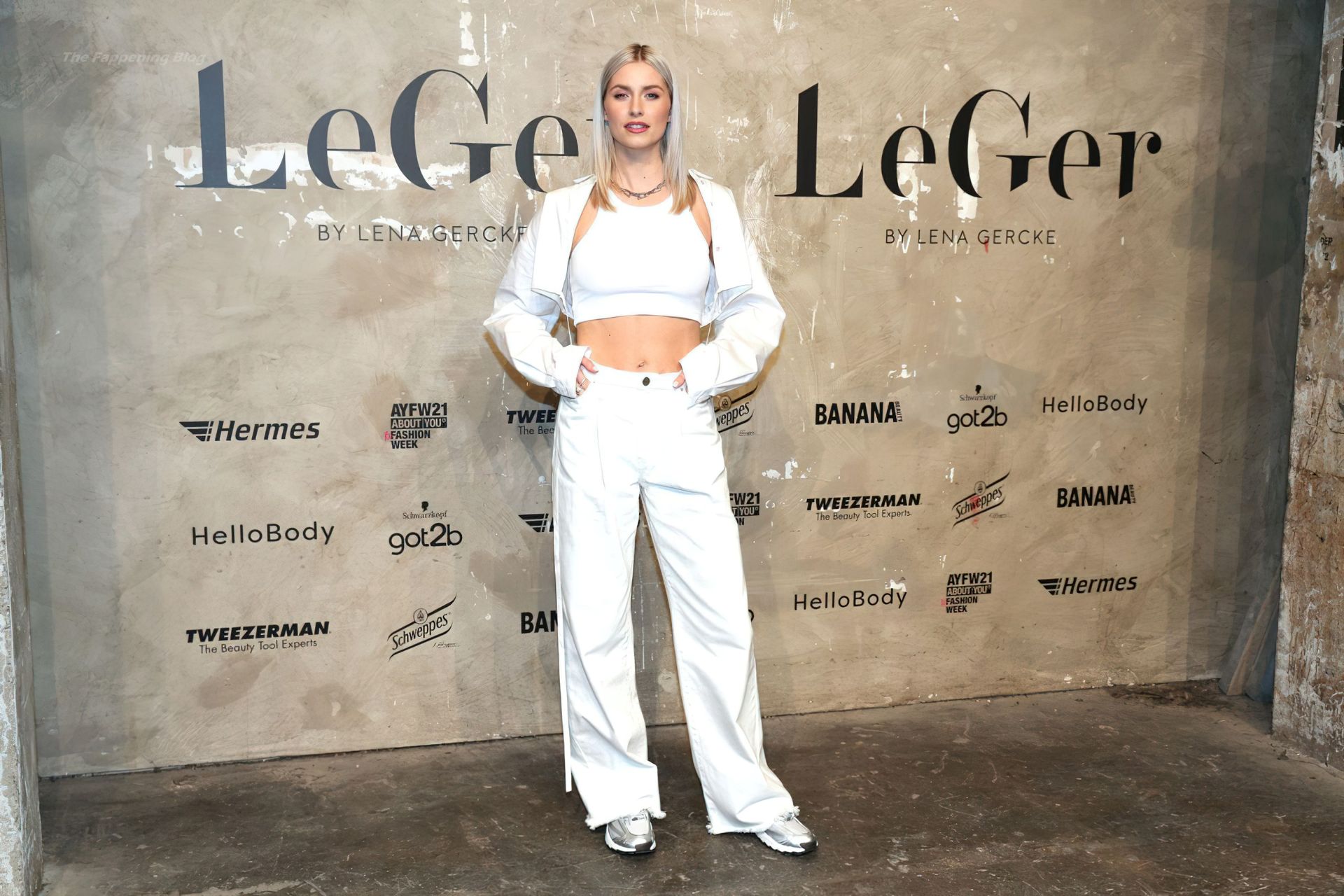 Lena Gercke Shows Her Tits at About You During Berlin Fashion Week (12 Photos)