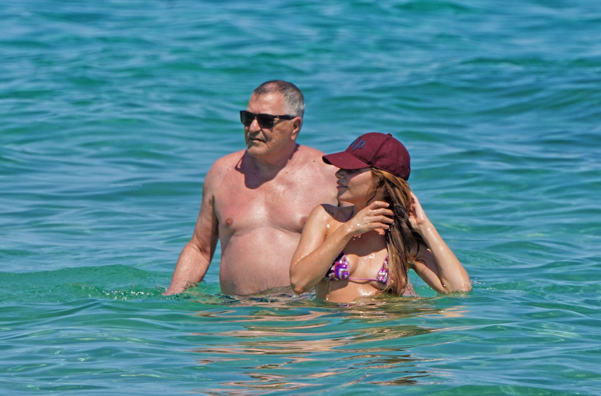 Lola Marois & Jean-Marie Bigard are Seen Swimming in Saint Tropez (19 Photos)