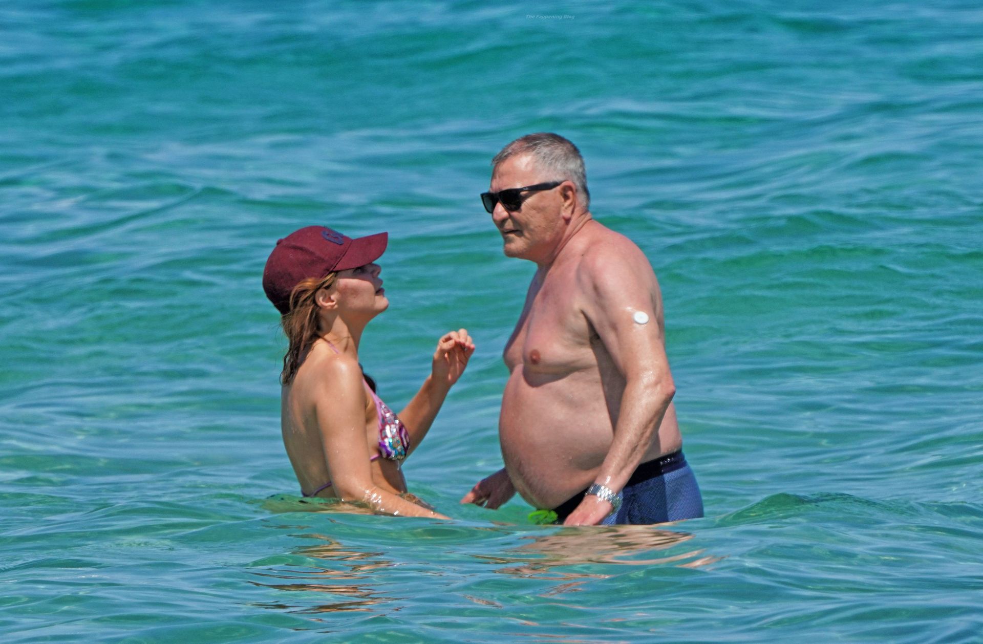 Lola Marois & Jean-Marie Bigard are Seen Swimming in Saint Tropez (19 Photos)