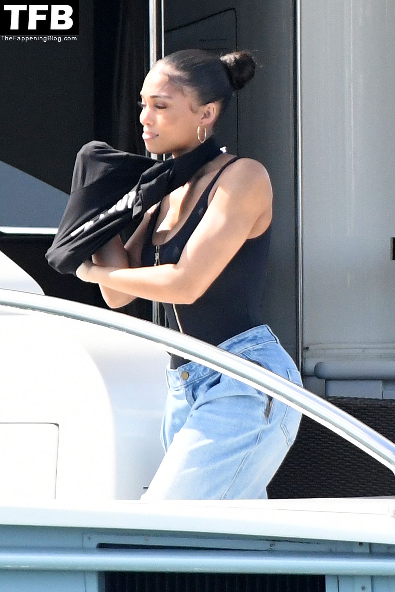 Lori Harvey Shows Off Her Sexy Butt as She Poses on a Yacht in Miami (23 Photos)