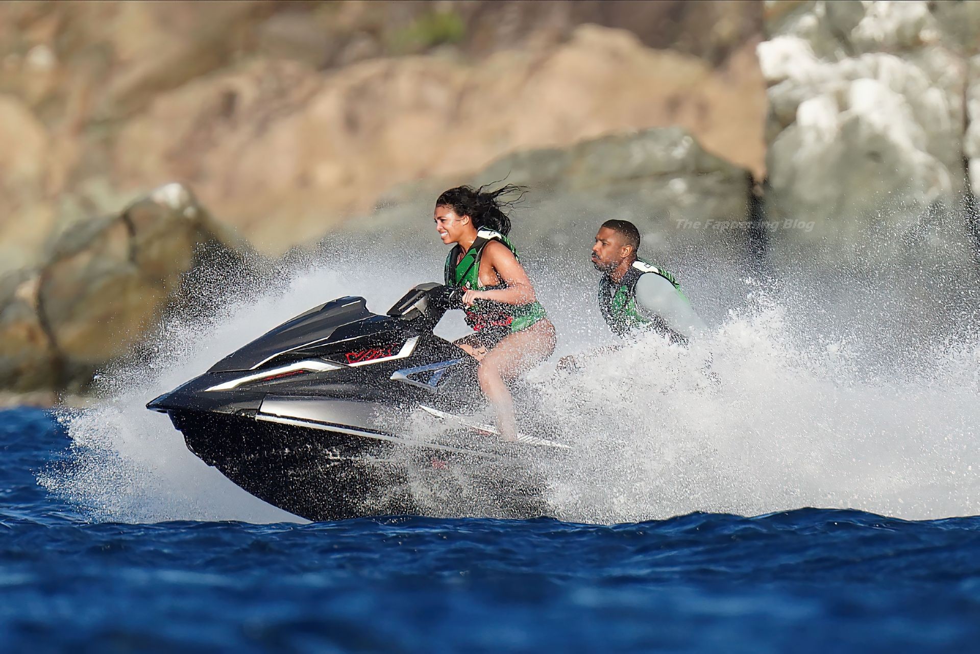 Michael B. Jordan & Lori Harvey are Seen While Holidaying on a Yacht in St Barts (38 Photos)
