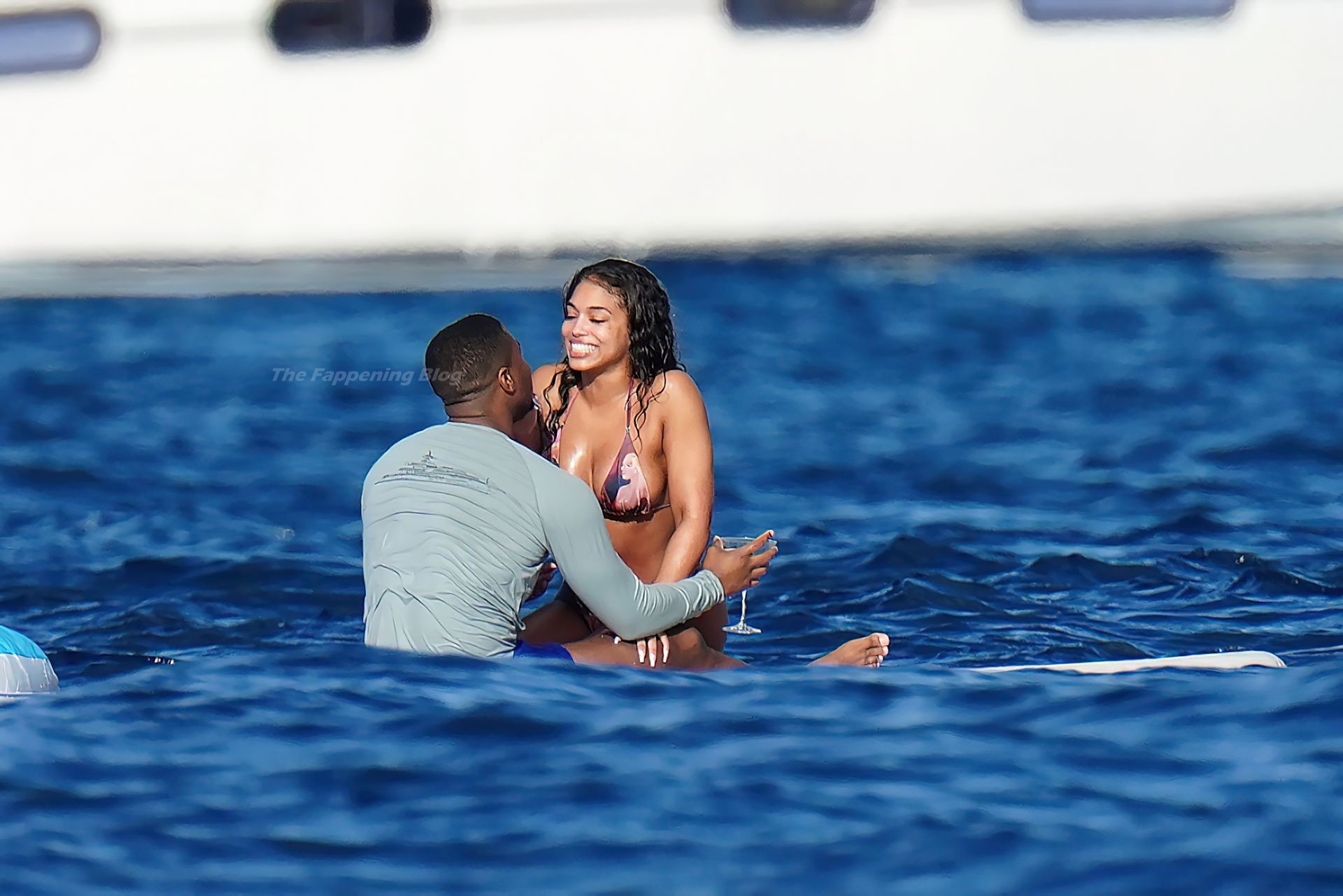 Michael B. Jordan & Lori Harvey are Seen While Holidaying on a Yacht in St Barts (38 Photos)