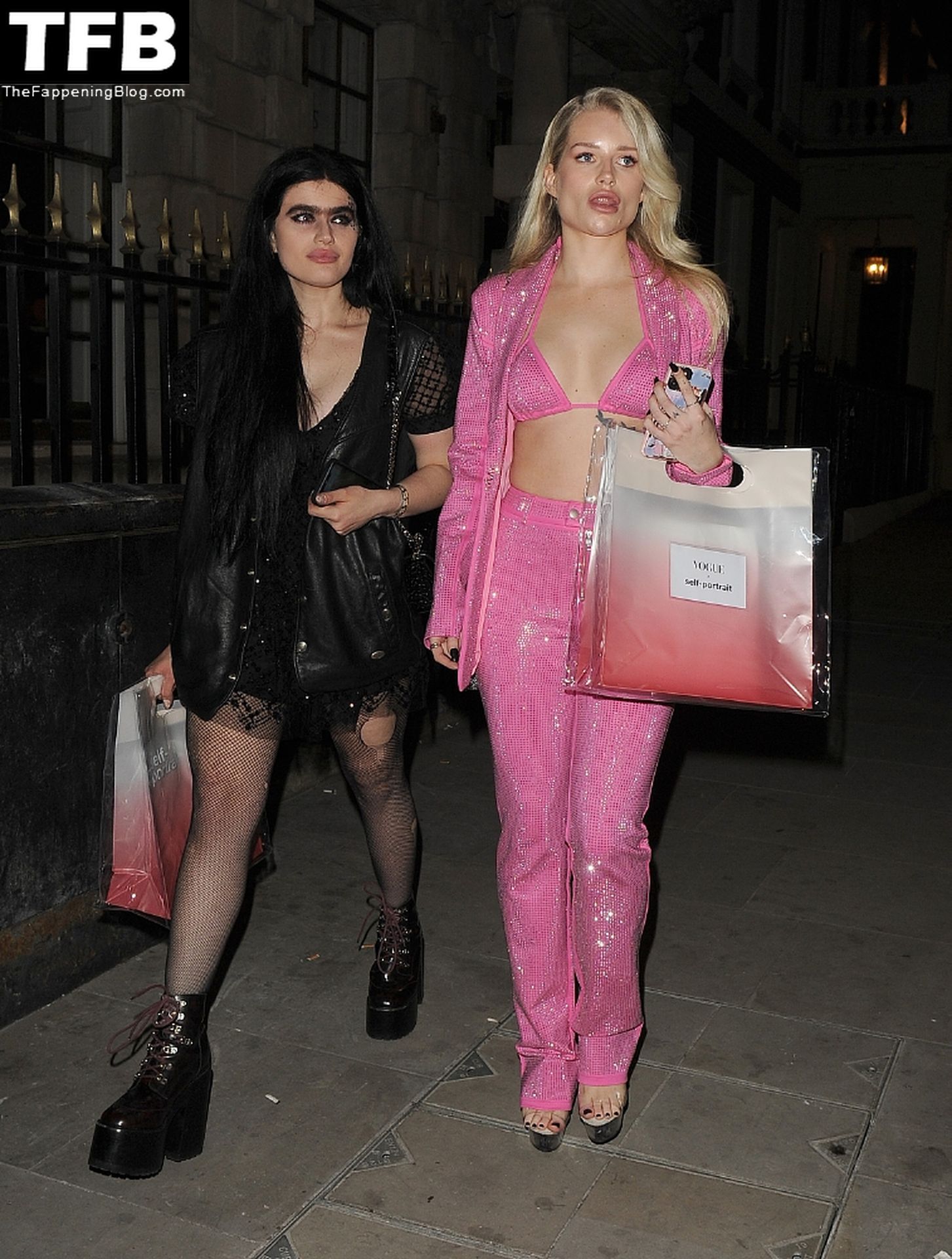 Lottie Moss & Sophia Hadjipanteli Attend the Vogue Self Portrait Party in London (33 Photos)