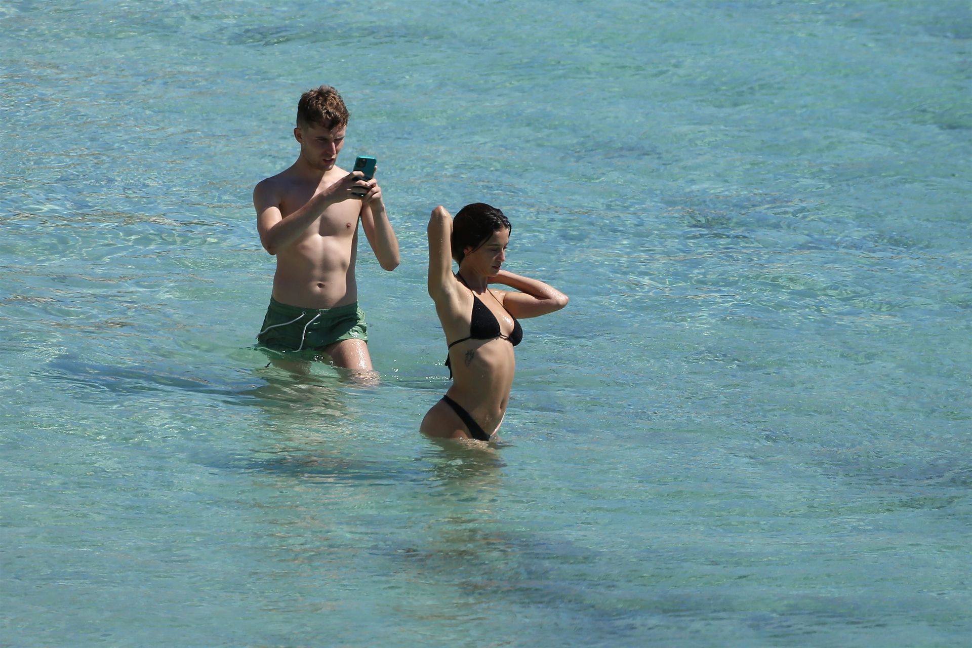 Maria Pedraza Enjoys a Beach Day With Her Friend Juanjo Almeida in Ibiza (30 Photos)