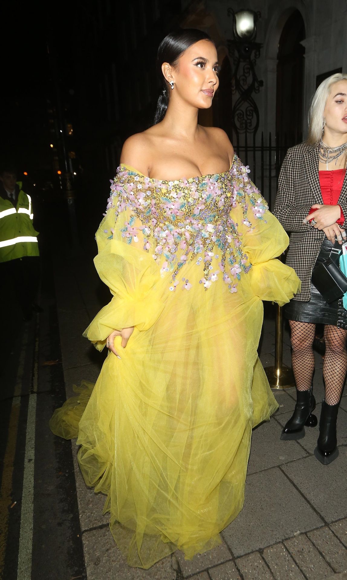 Maya
 Jama Shows Her Cleavage at the British Vogue And Tiffany & Co. Party (76 Photos)