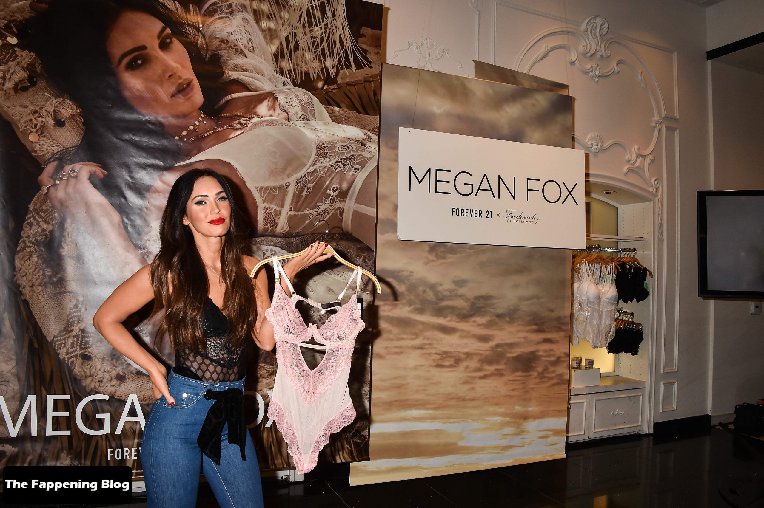 Megan Fox Sexy - Forever 21 x Fredericks of Hollywood (58 Photos + Video)