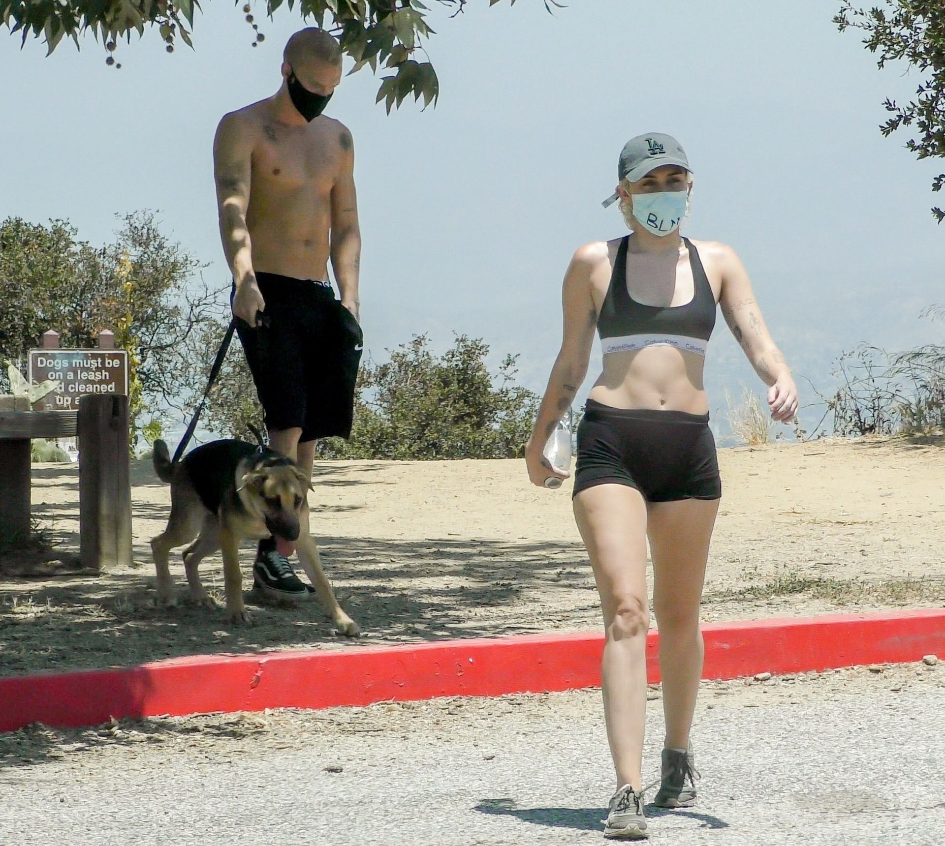 Miley Cyrus & Cody Simpson Go Hiking with their Dog in LA (10 Photos)