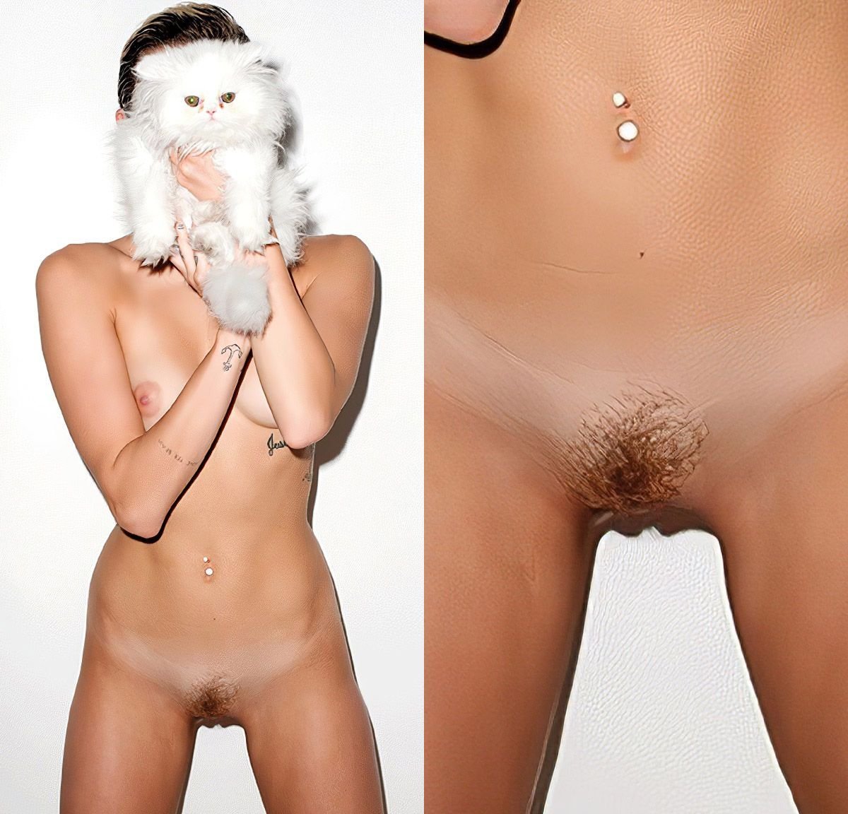 Miley Cyrus Nude Pussy Collection (12 Photos). 