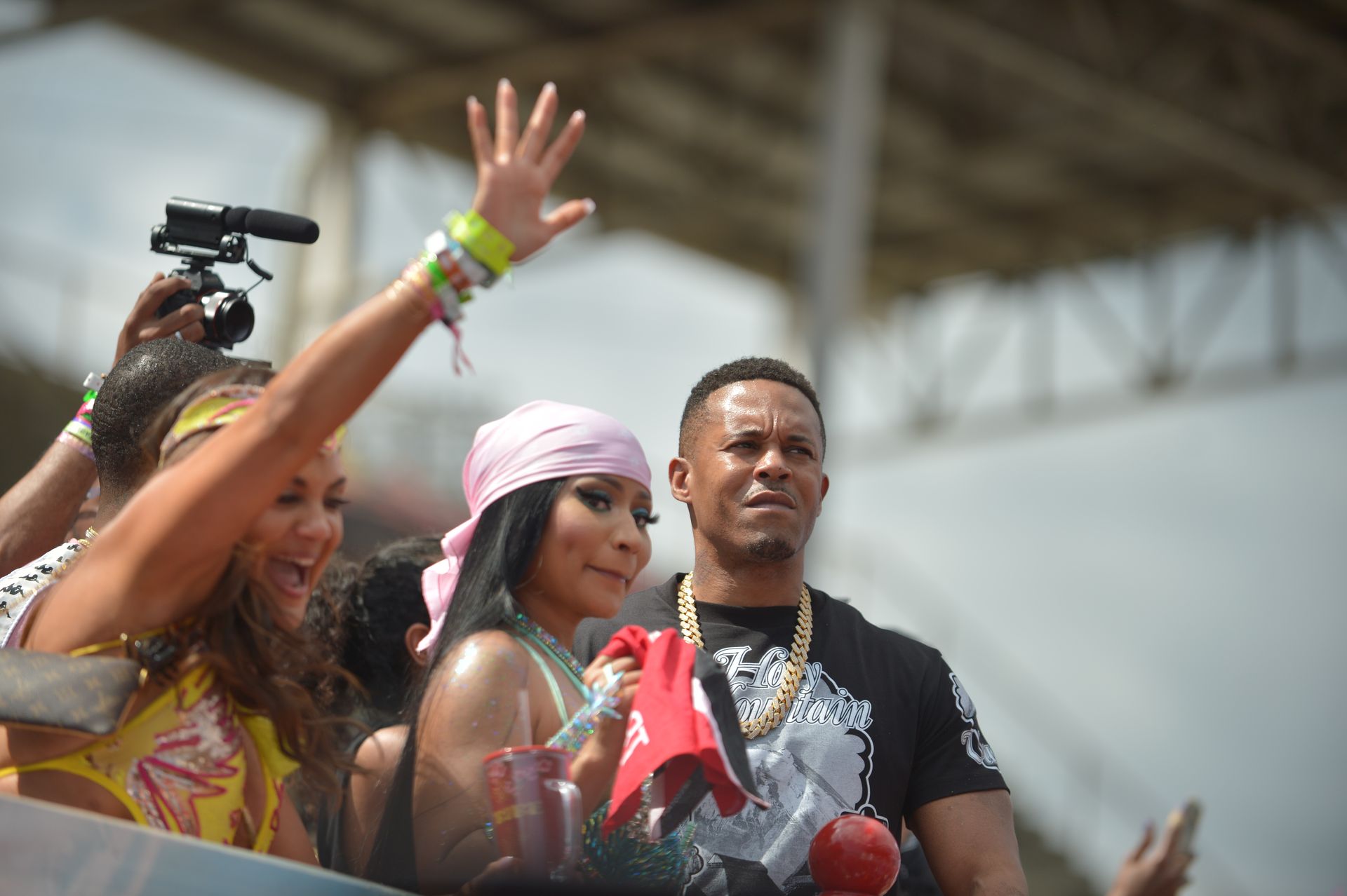 Nicki Minaj Shows Off to the Crowd on Top of a Music Truck at the Socadrome (17 Photos)