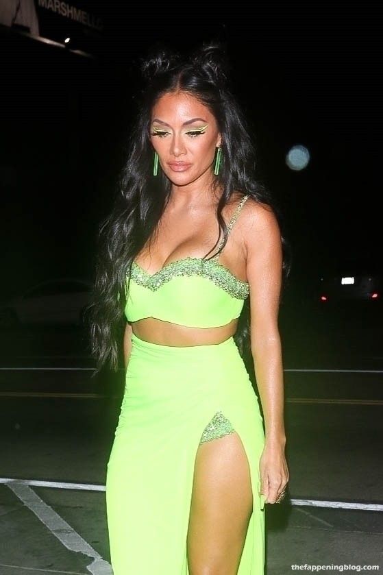 Nicole Scherzinger Wows in a Neon Green Crop-Top in LA (26 Photos)