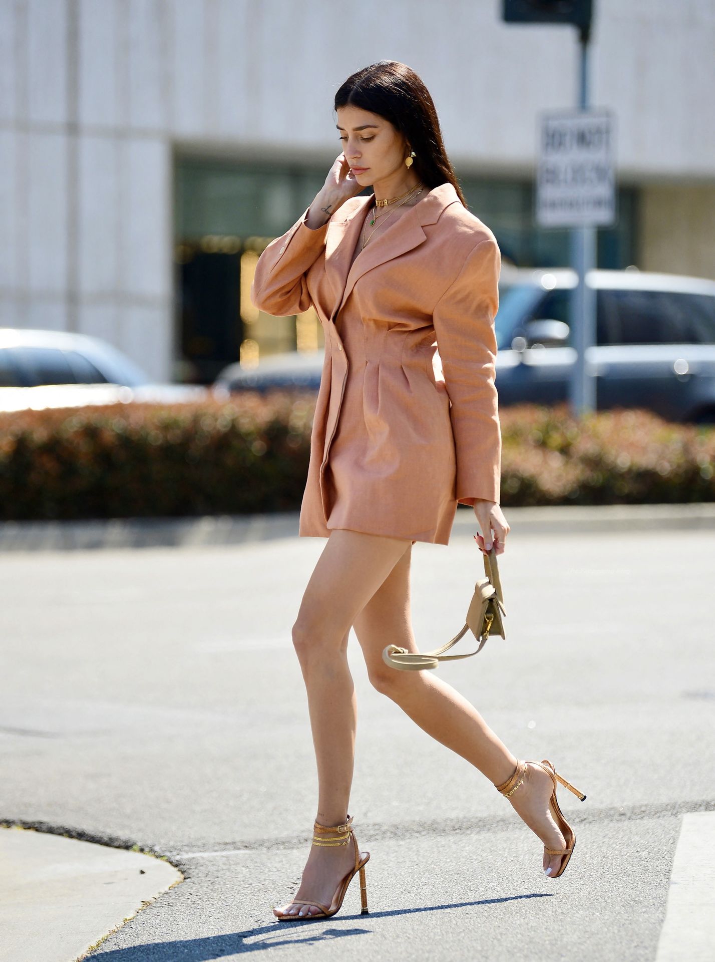 Nicole Williams Displays Her Incredibly Long Legs During A Street Style Shoot (12 Photos)