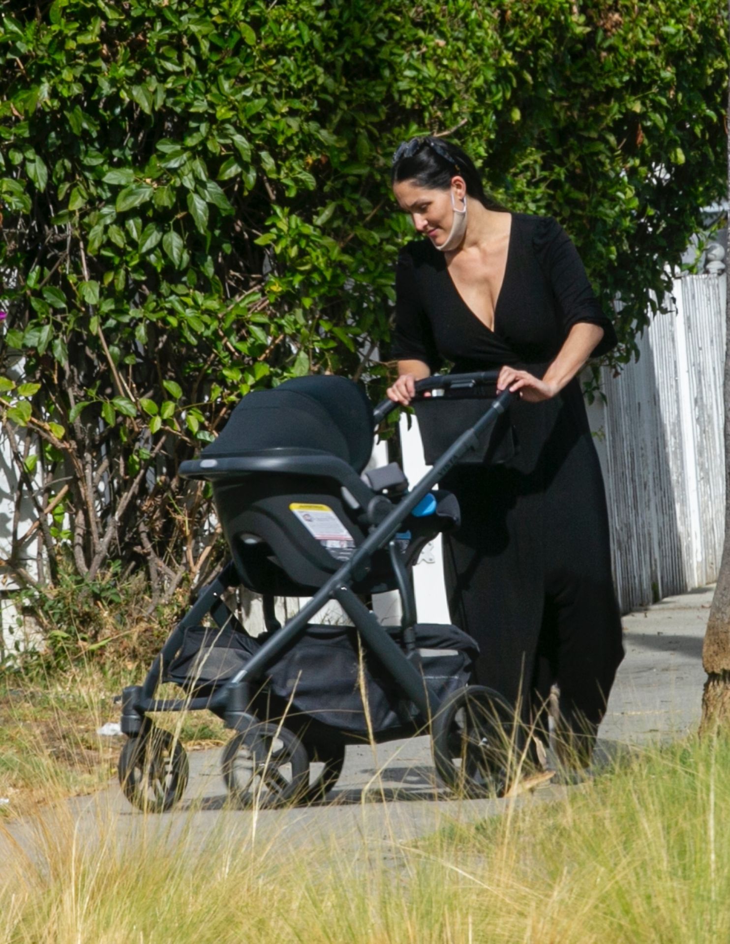 Nikki Bella & Artem Chigvintsev Take Son Out for a Walk (32 Photos)