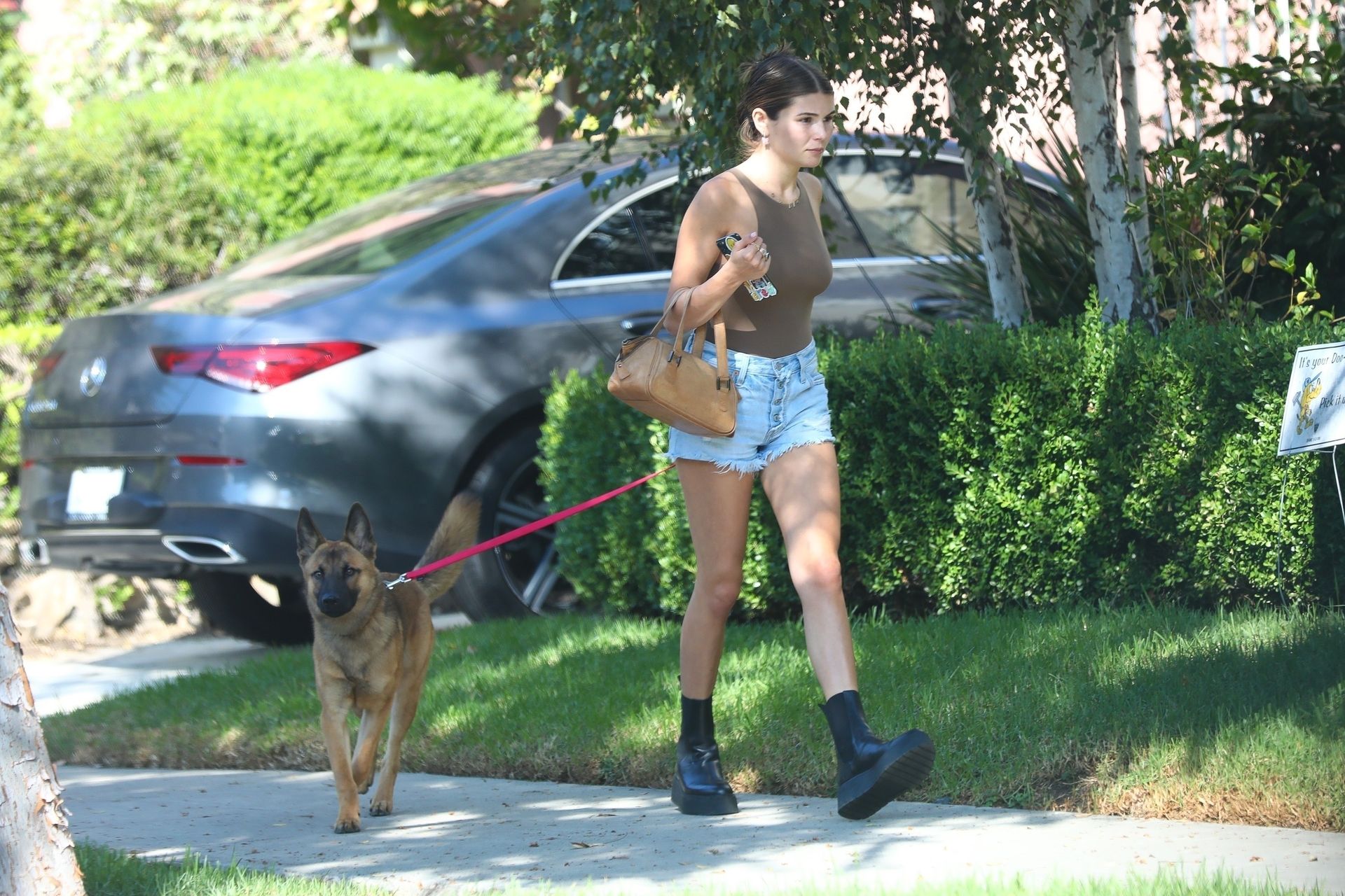 Olivia Jade Takes Her Dog for a Walk (12 Photos)