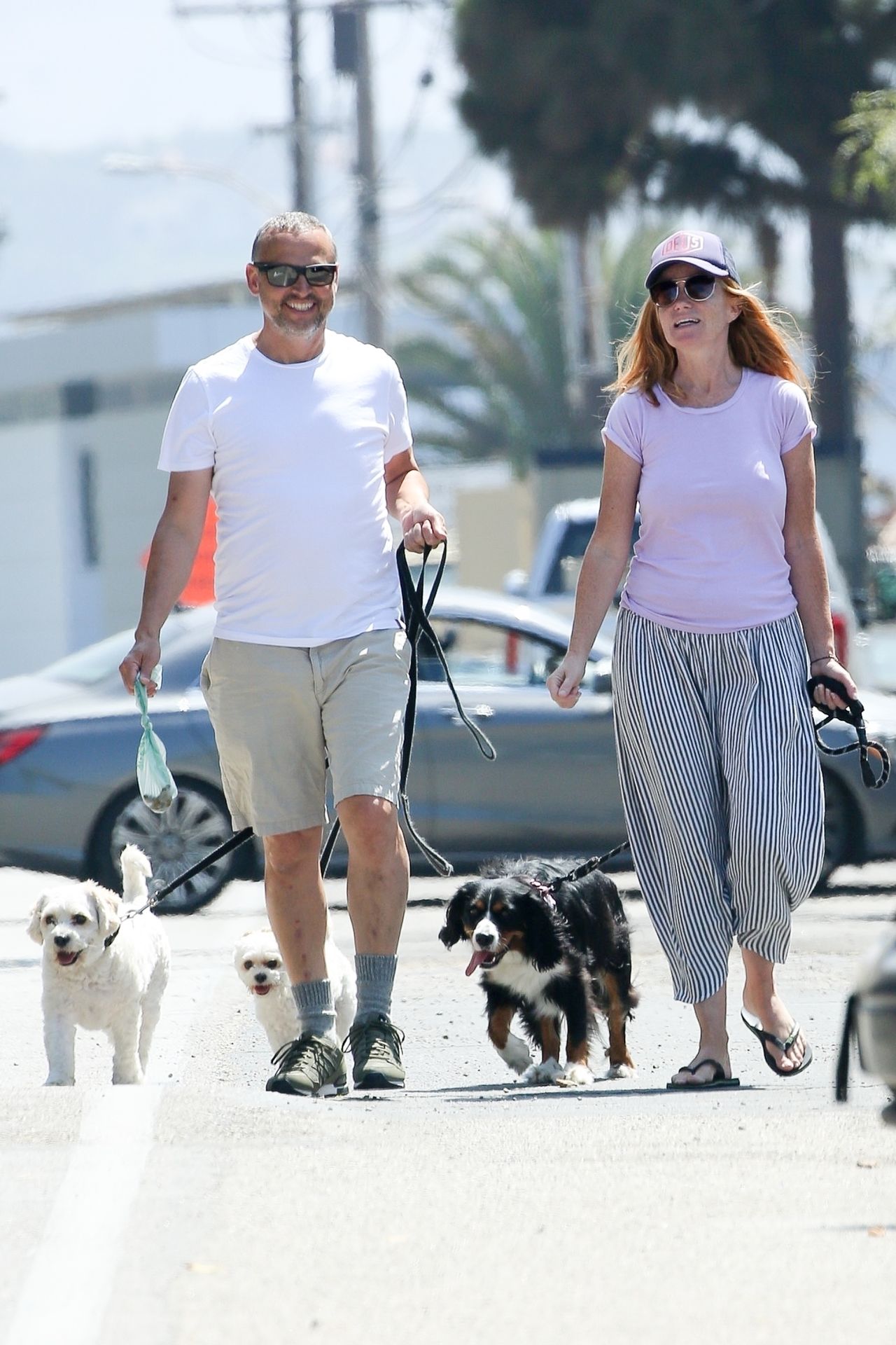 Patsy Palmer & Richard Merkell are Taking the Dogs for a Walk (20 Photos)