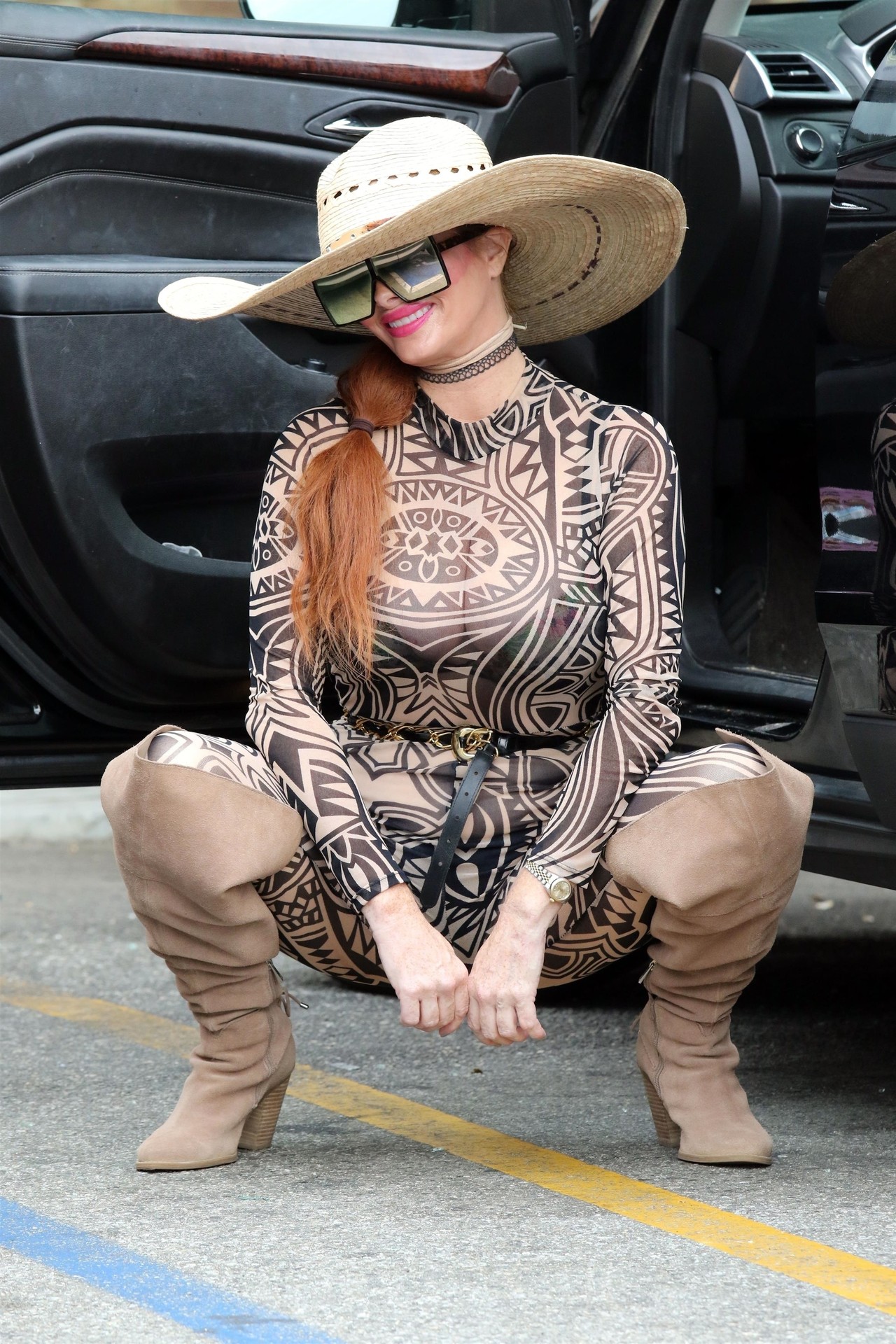 Phoebe Price Poses While Rocking a Huge Hat in LA (36 Photos)