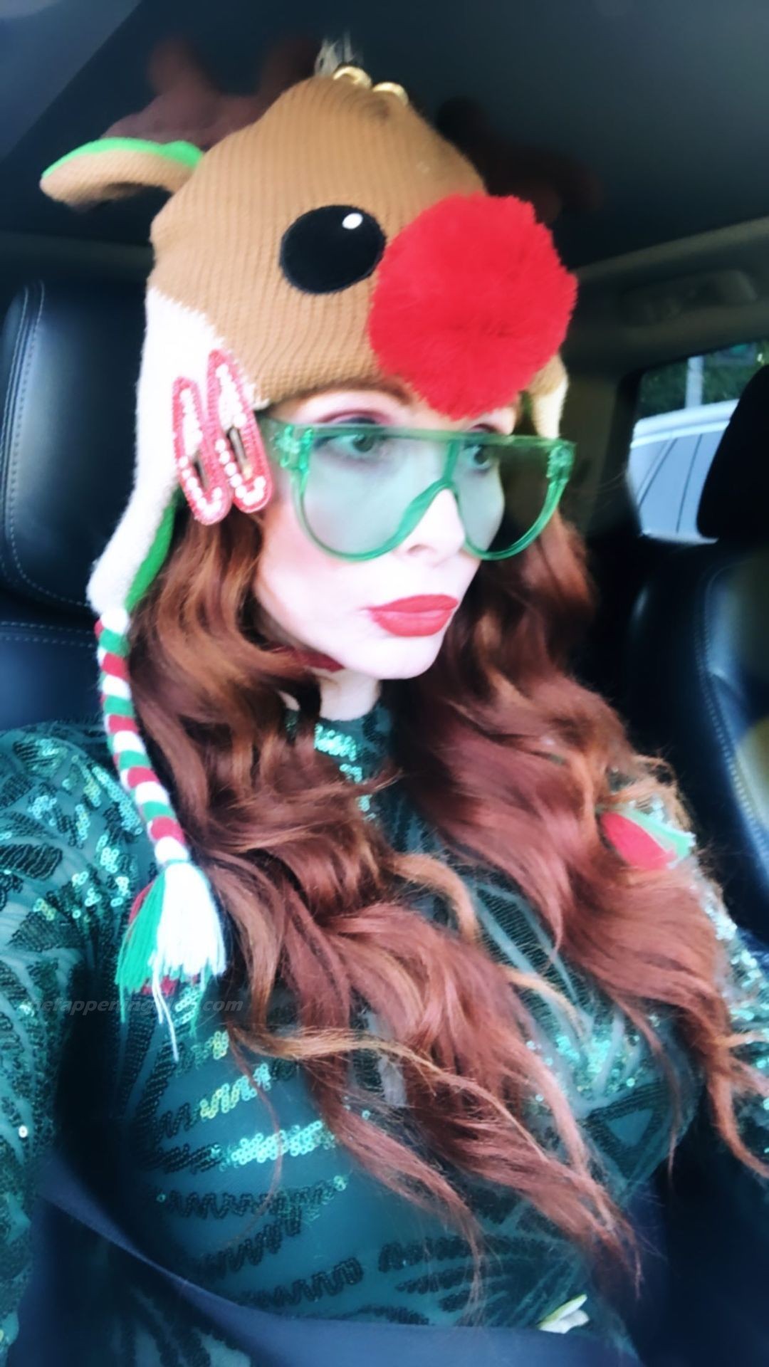 Phoebe Price Poses in a See-Through Christmas Outfit (22 Photos)