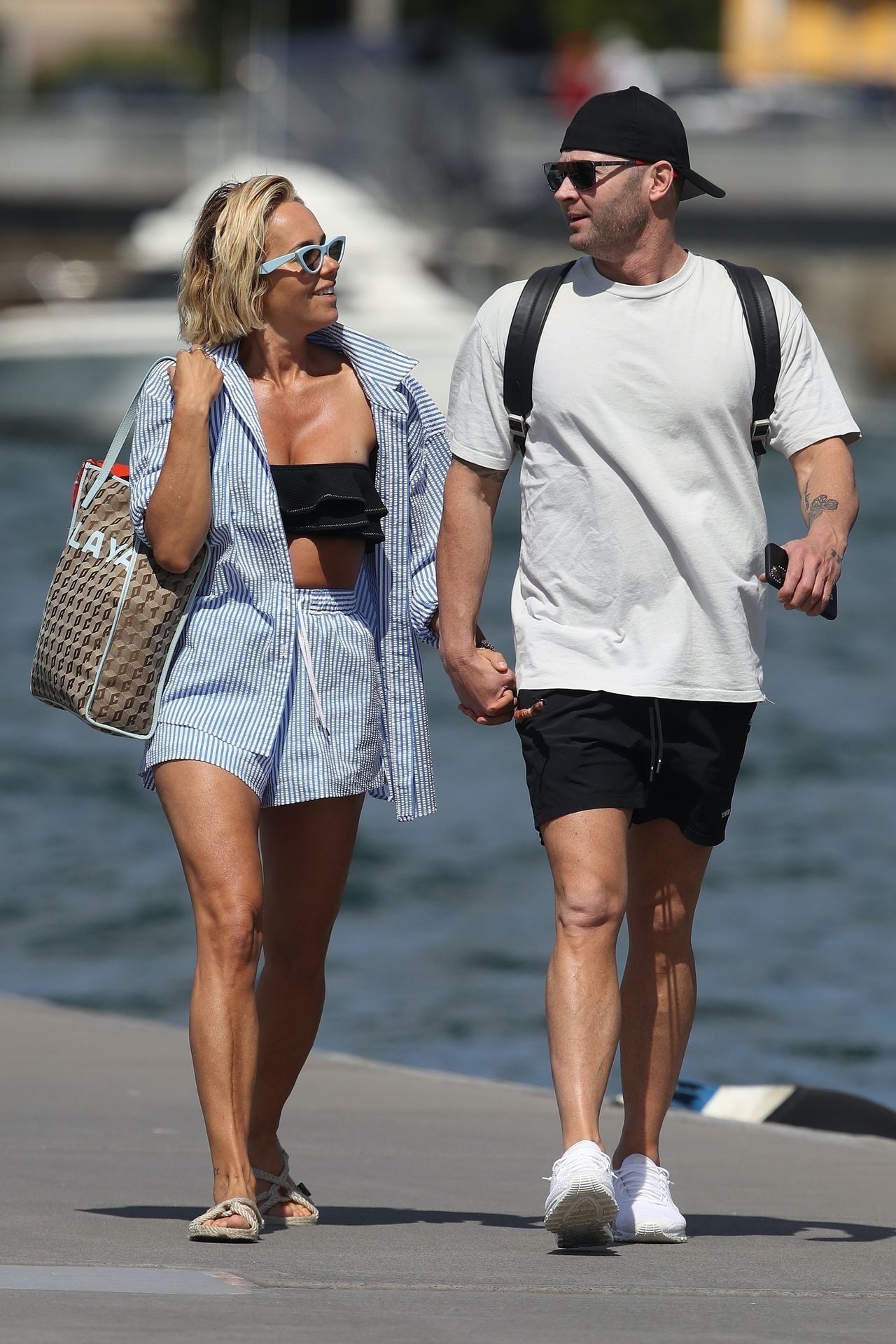Michael Clarke & Pip Edwards Appeared to be All Smiles while Boating Around Sydney (50 Photos)