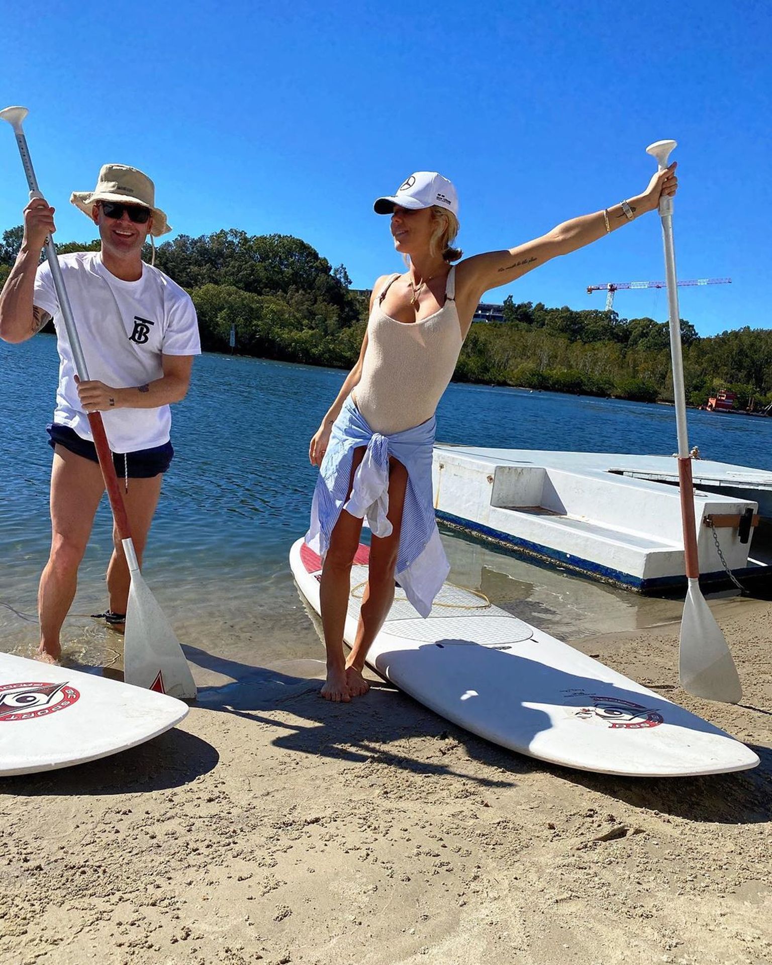 Pip Edwards & Michael Clarke Spend the Day in Noosa (23 Photos)