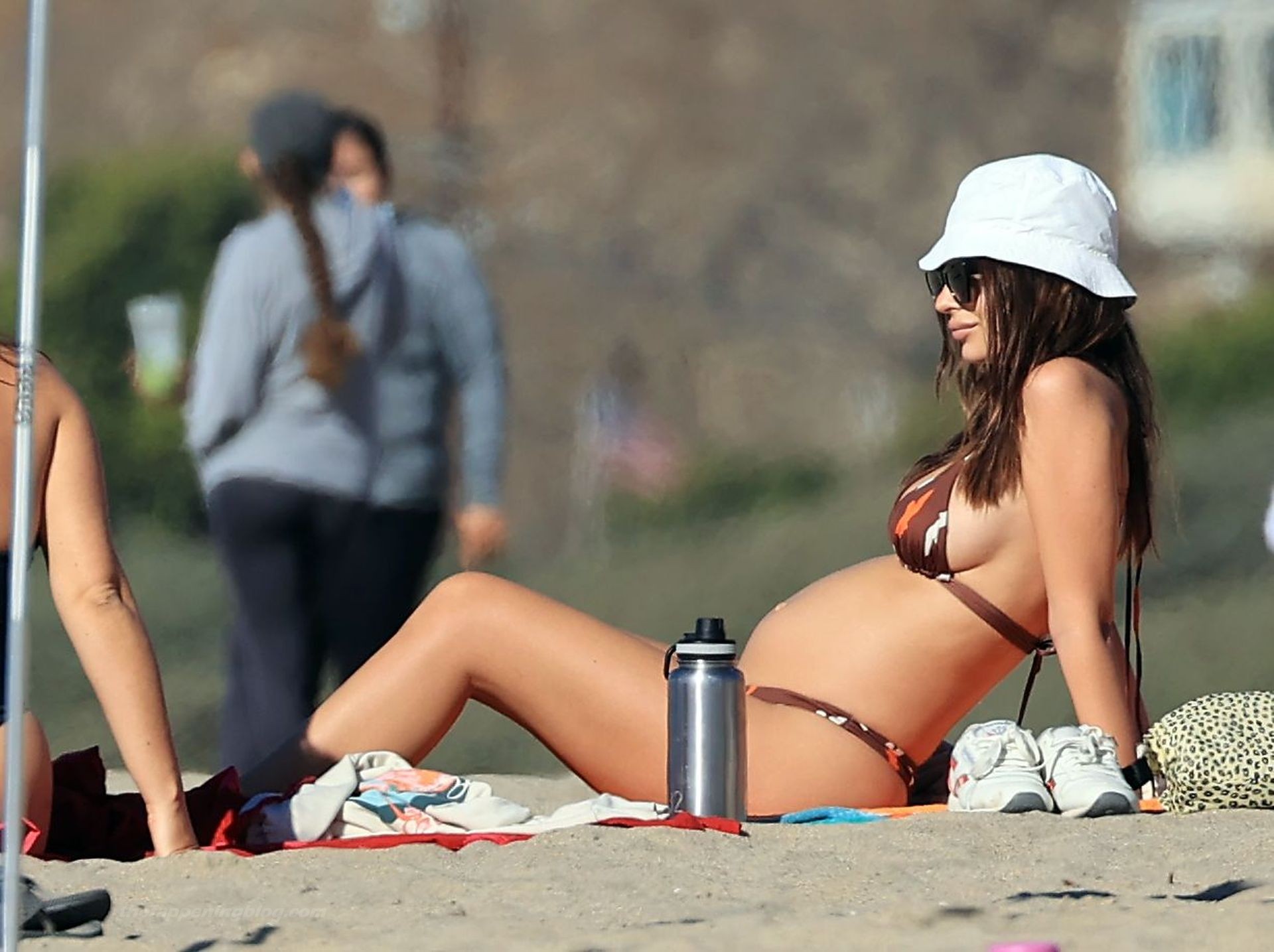 Pregnant Emily Ratajkowski Looks Incredible as She Hits the Beach in a Bikini (16 Photos)