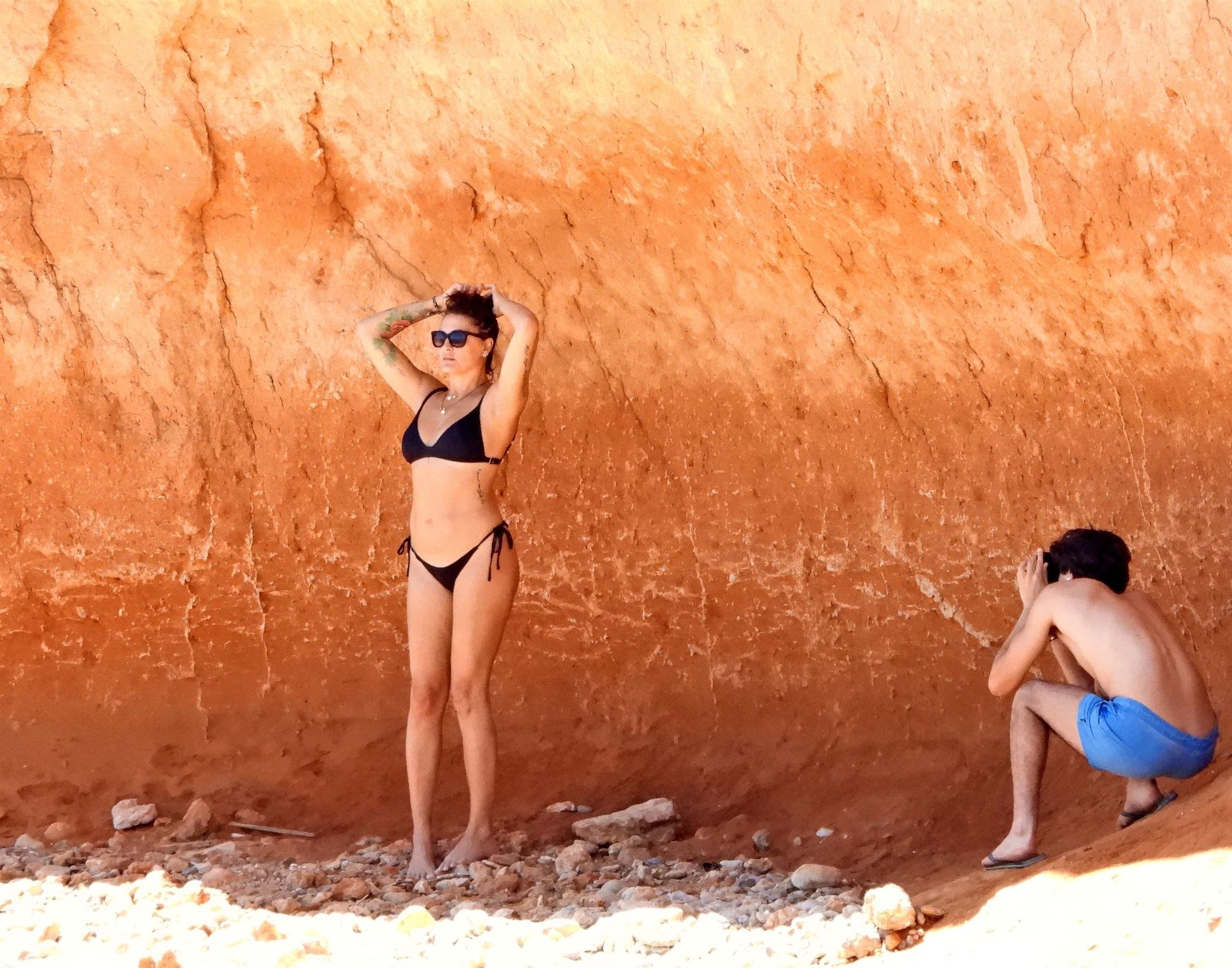 Robert Pires & Jessica Lemarie Enjoy a Day in Ibiza (36 Photos)