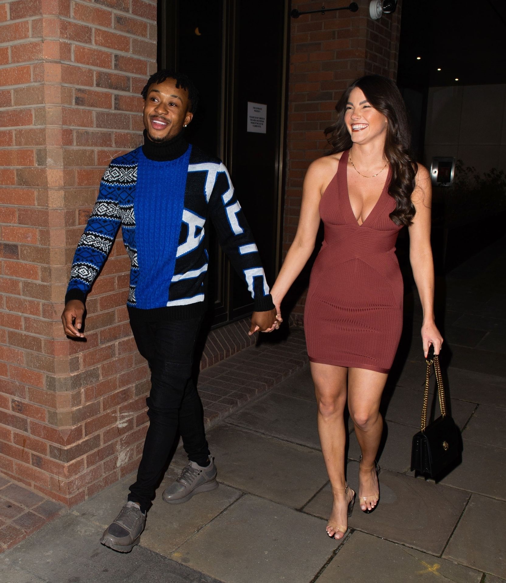 Rebecca Gormley & Biggs Chris Are Seen Leaving Their Hotel in East London (33 Photos)