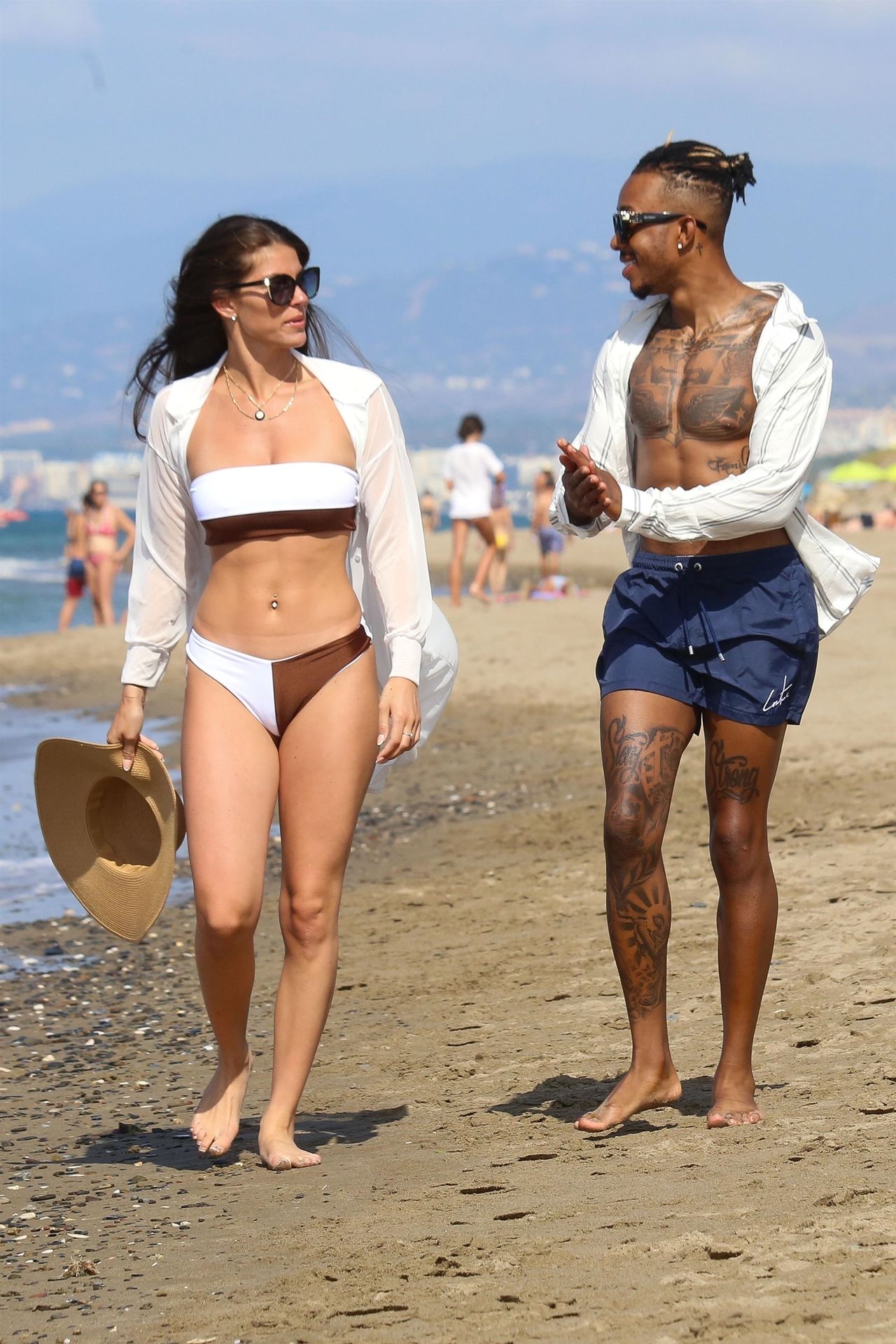 Rebecca Gormley & Biggs Chris Are Spotted on the Beaches of Marbella (52 Photos)