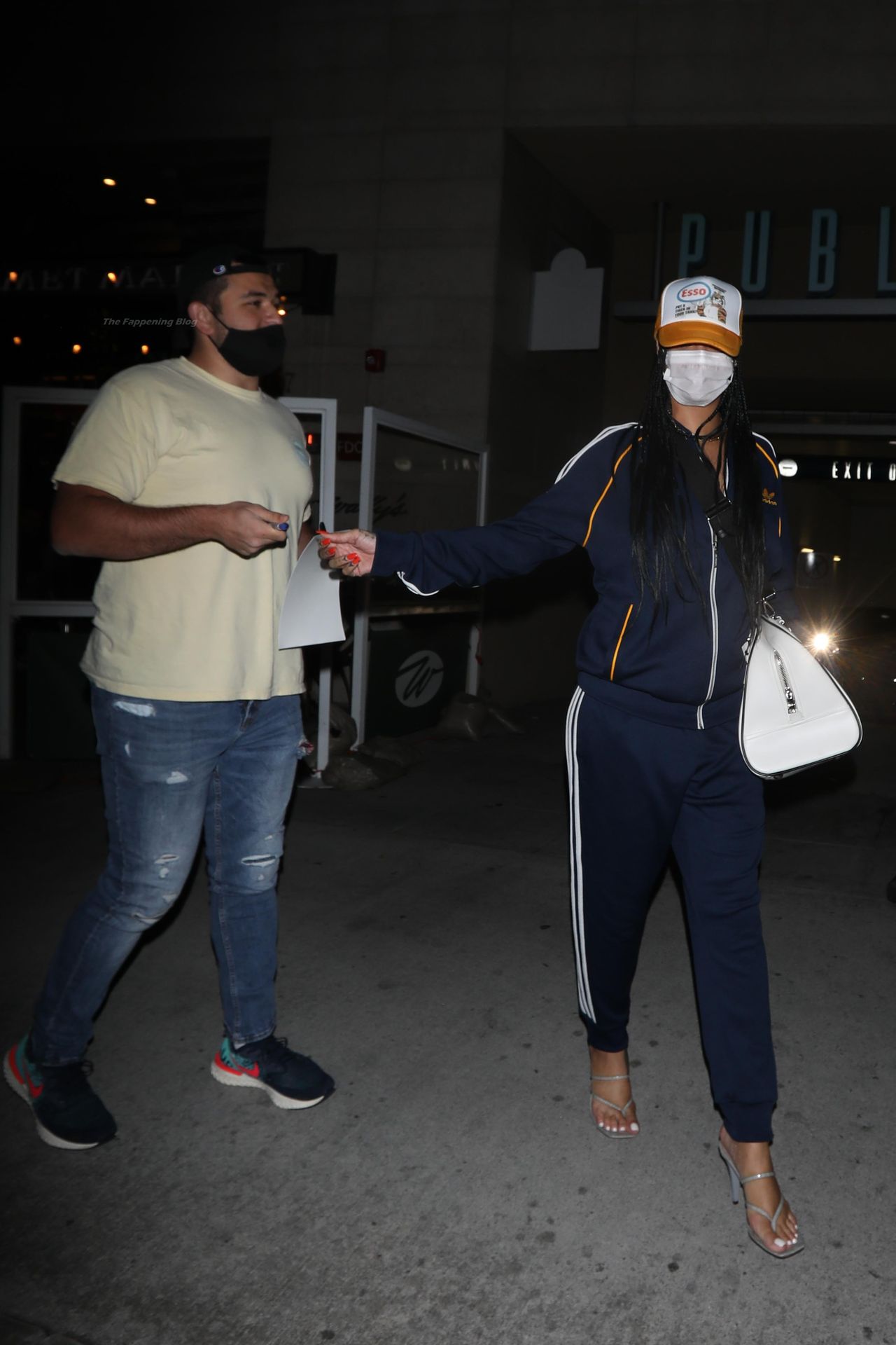 Rihanna Brings Out the Adidas Tracksuit as She Steps Out For the 2nd Night in a Row (59 Photos)