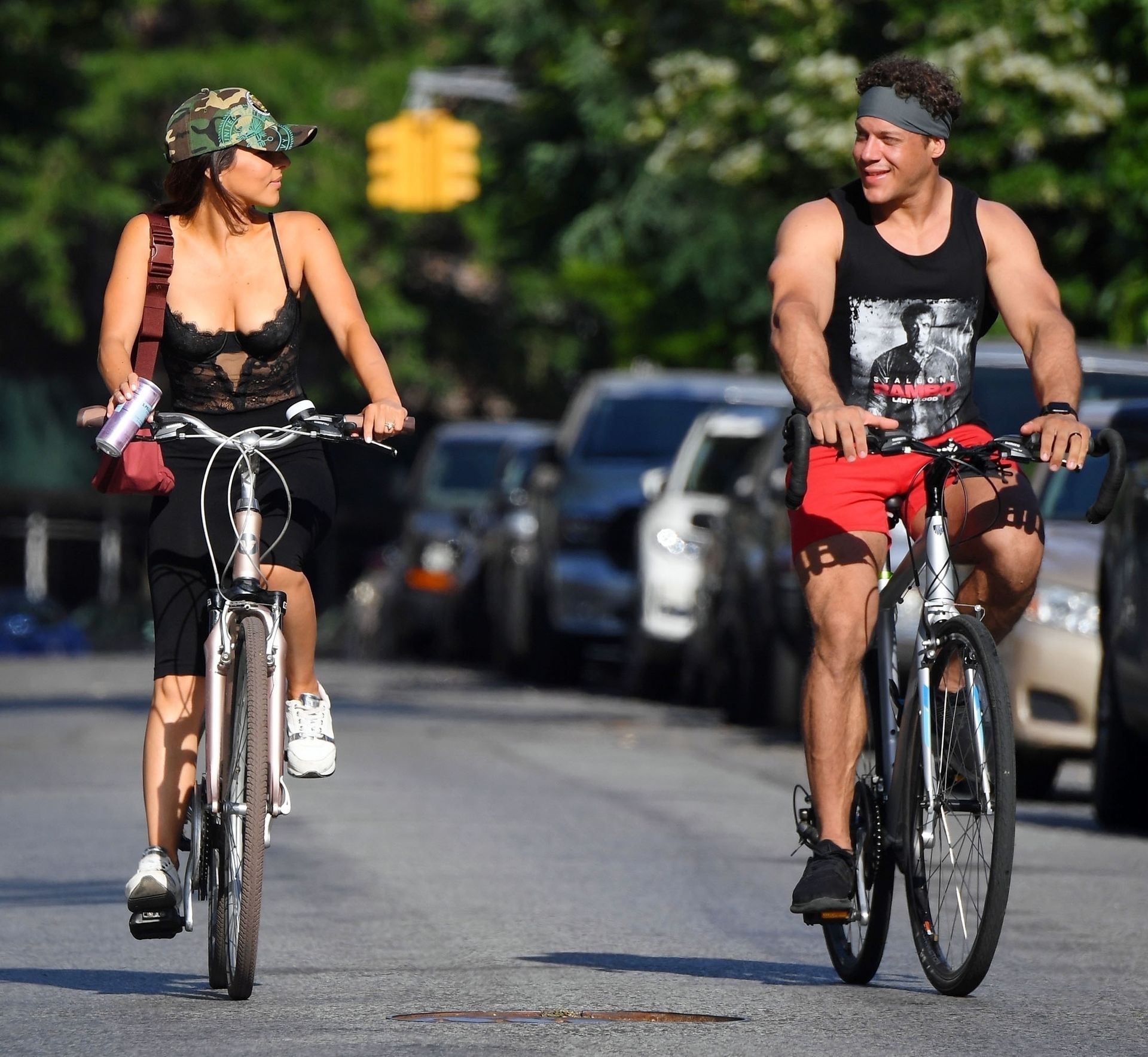 Roxanne Pallett & Jason Carrion Are Spotted Cycling in New York (18 Photos)