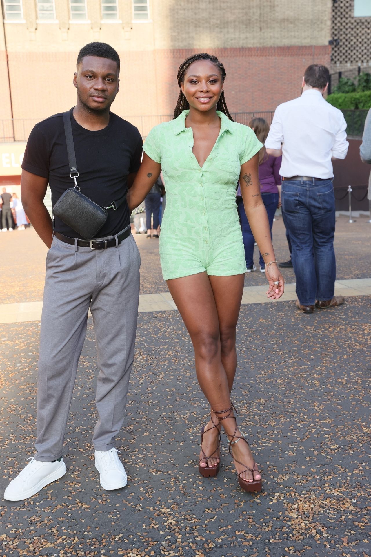 Samira Mighty Looks Hot in a Green Playsuit in London (22 Photos)